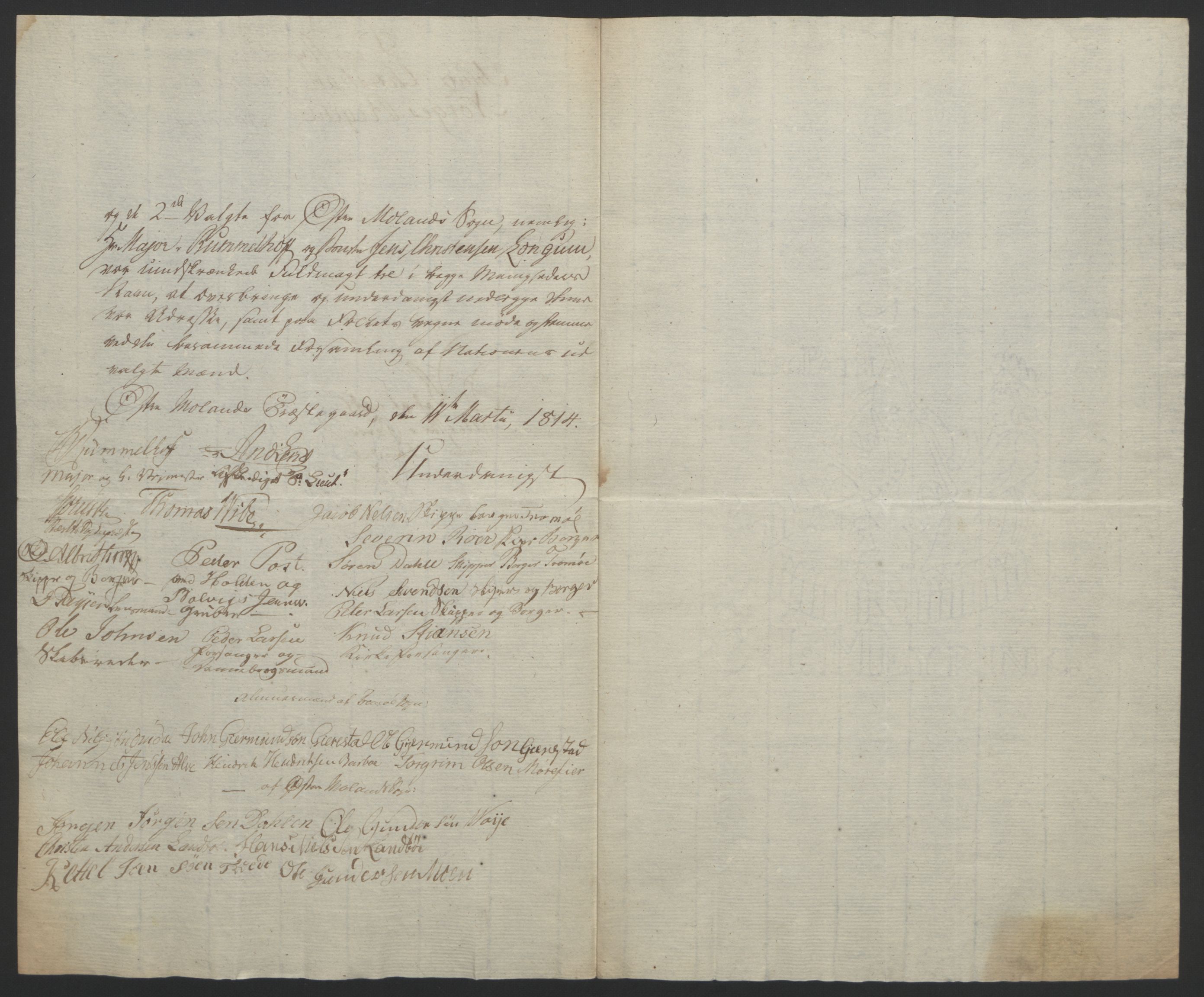Statsrådssekretariatet, RA/S-1001/D/Db/L0008: Fullmakter for Eidsvollsrepresentantene i 1814. , 1814, p. 95