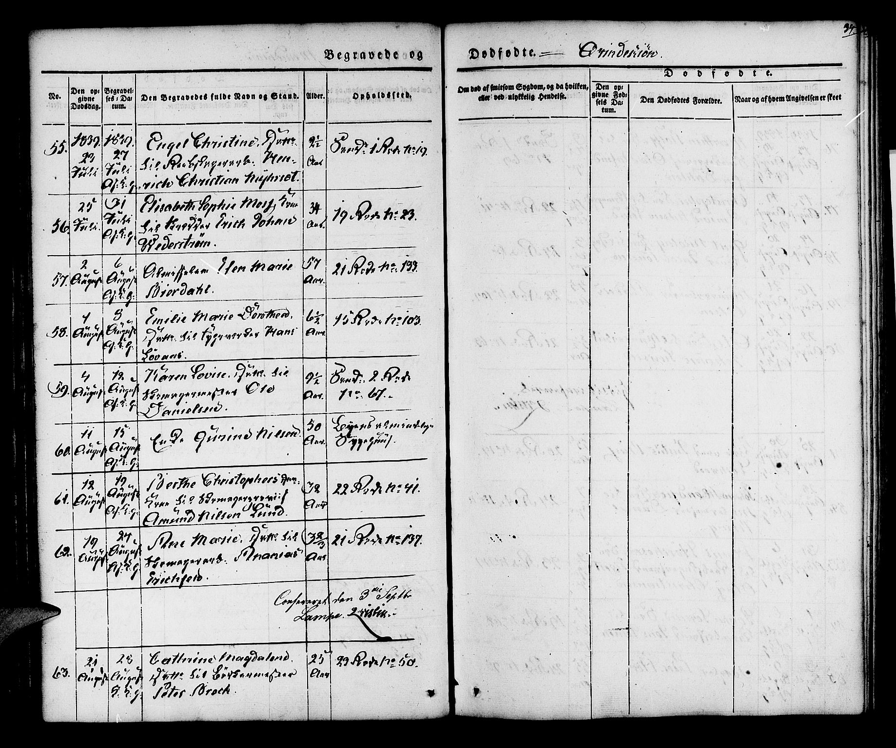 Korskirken sokneprestembete, AV/SAB-A-76101/H/Hab: Parish register (copy) no. E 1, 1837-1851, p. 34