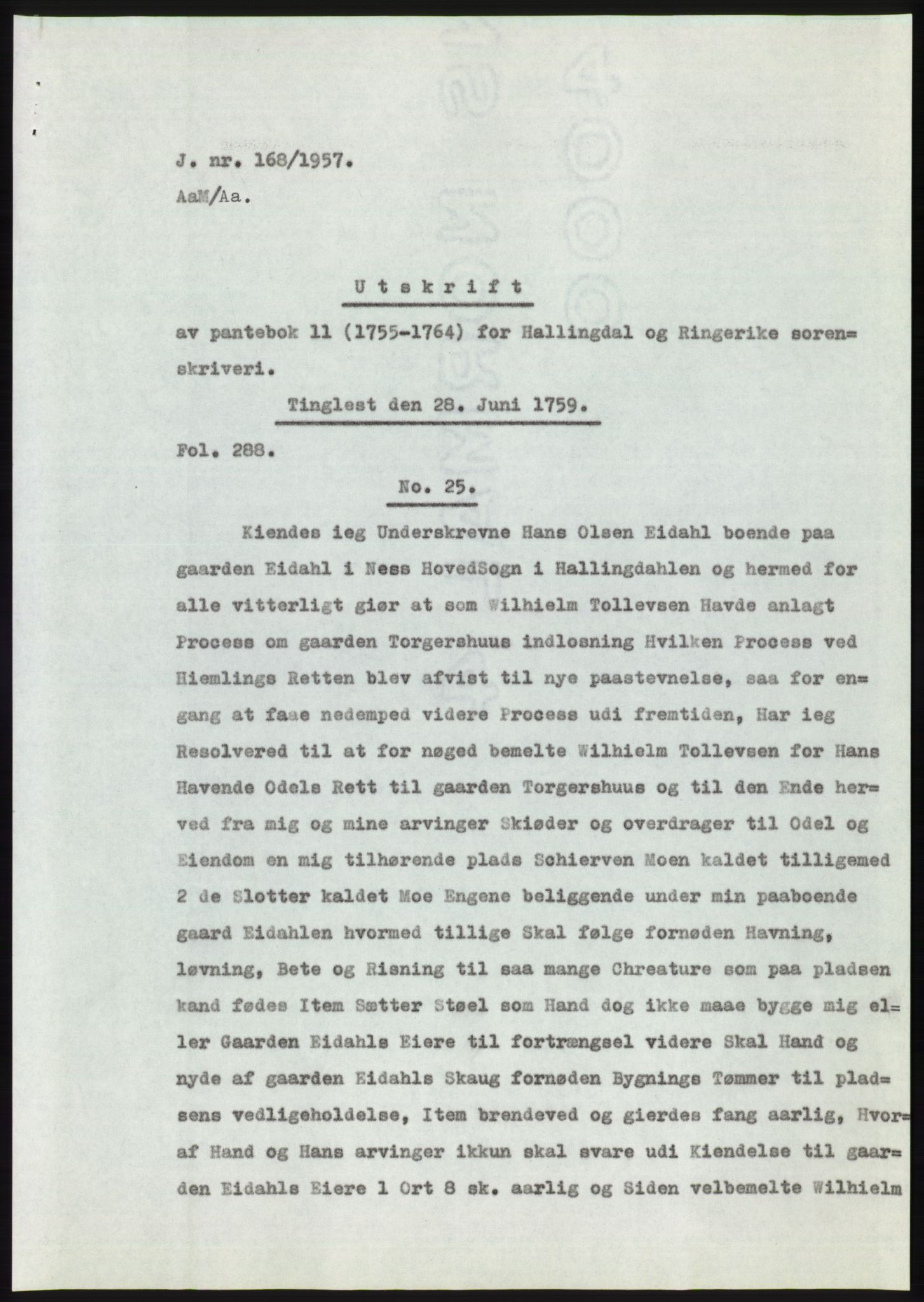 Statsarkivet i Kongsberg, SAKO/A-0001, 1956-1957, p. 216