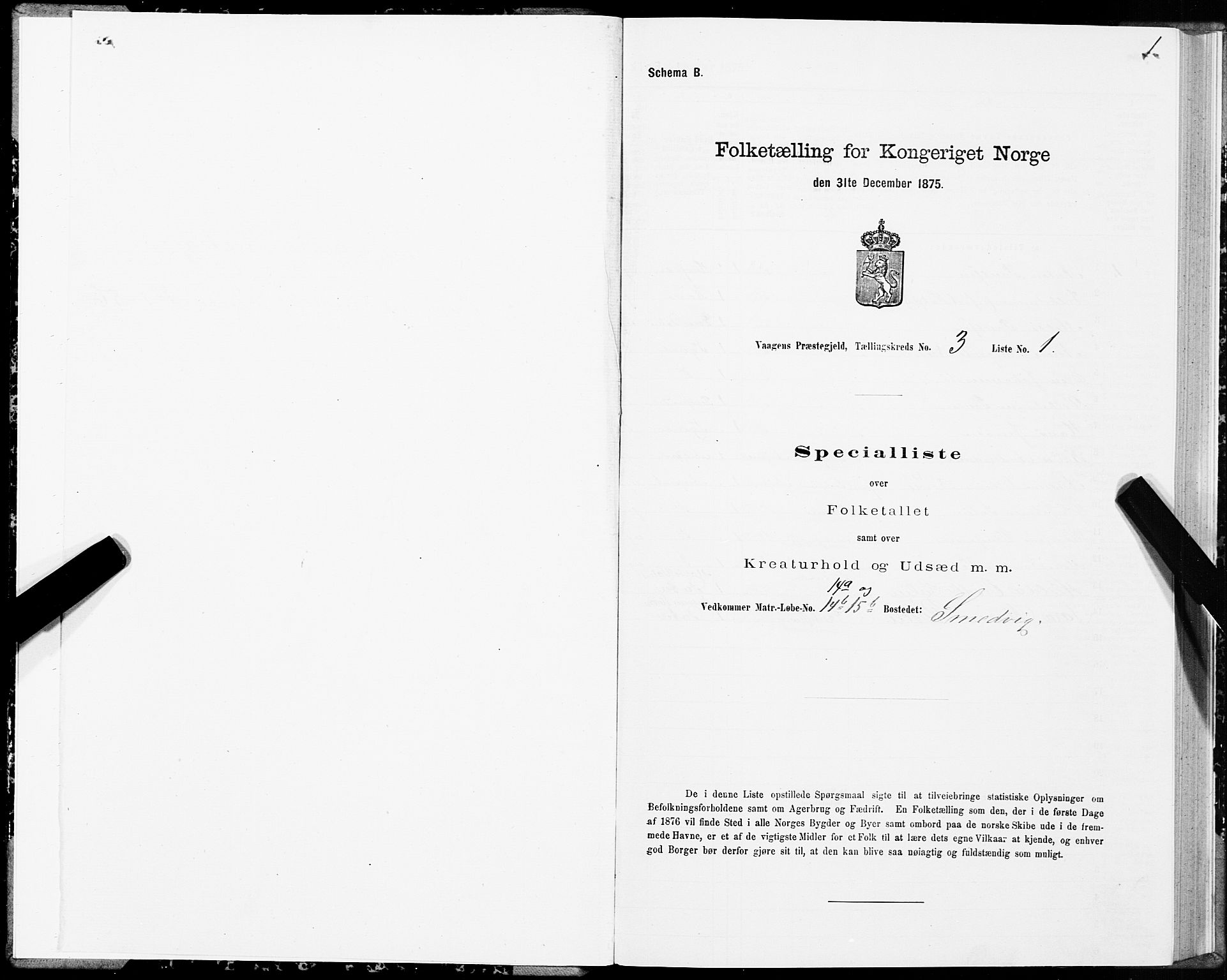 SAT, 1875 census for 1865P Vågan, 1875, p. 2001