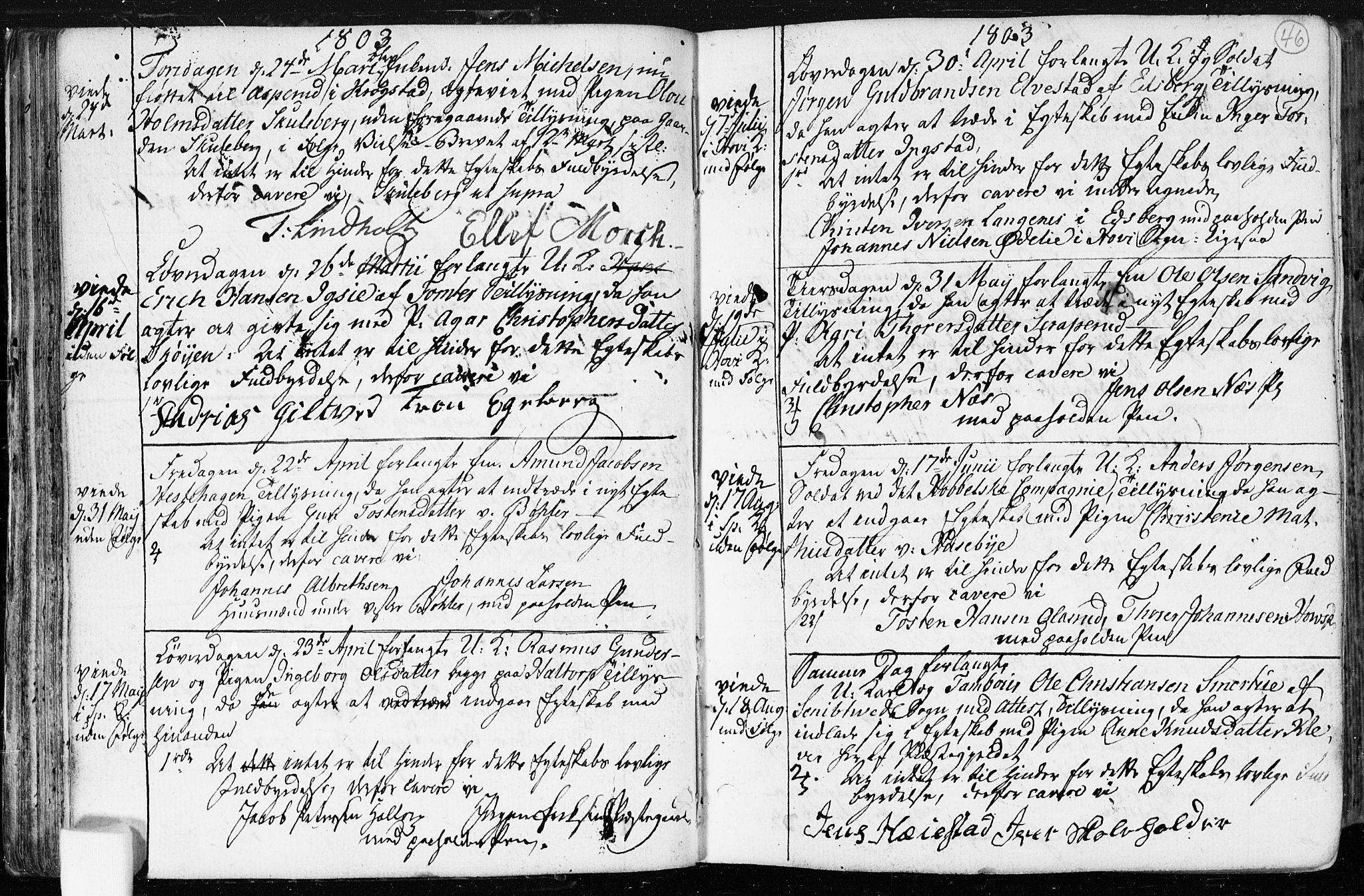 Spydeberg prestekontor Kirkebøker, AV/SAO-A-10924/F/Fa/L0003: Parish register (official) no. I 3, 1778-1814, p. 46