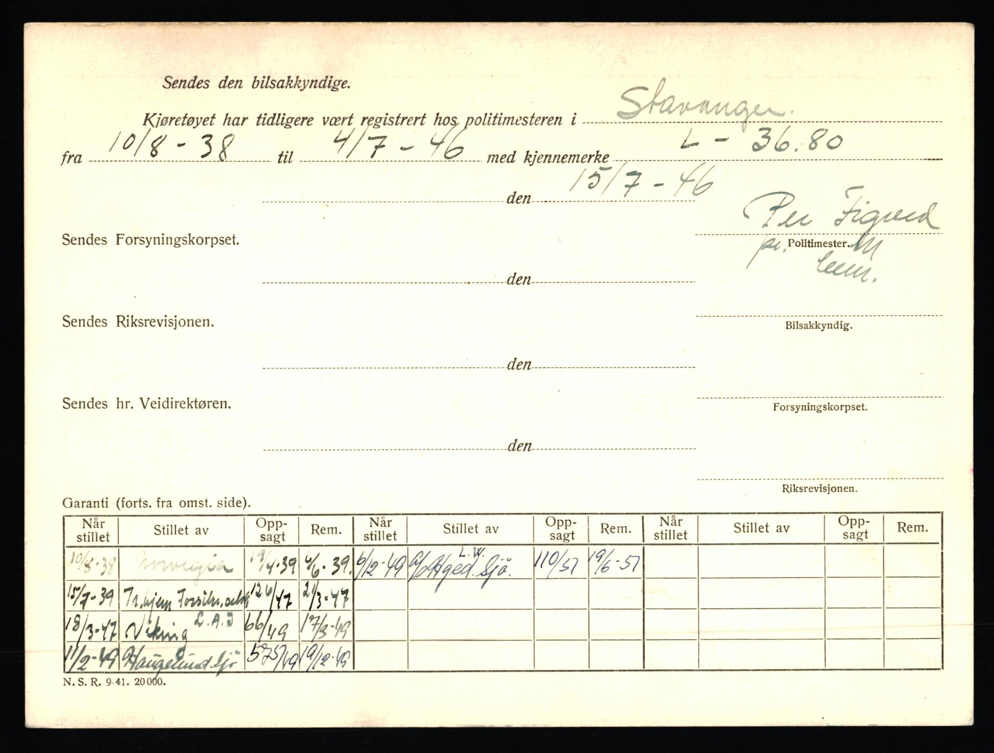 Stavanger trafikkstasjon, AV/SAST-A-101942/0/F/L0002: L-350 - L-699, 1930-1971, p. 1210