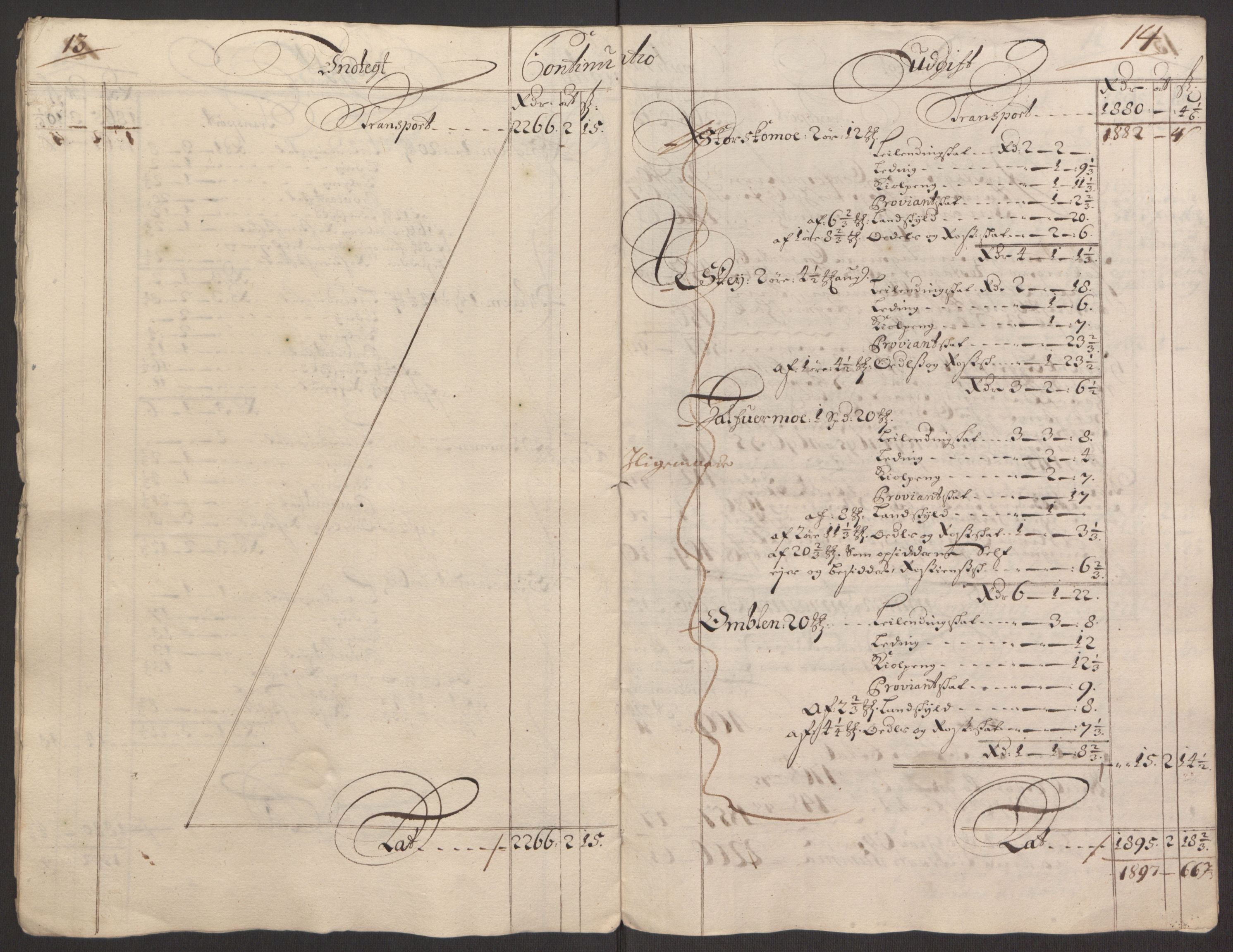 Rentekammeret inntil 1814, Reviderte regnskaper, Fogderegnskap, RA/EA-4092/R64/L4424: Fogderegnskap Namdal, 1692-1695, p. 339