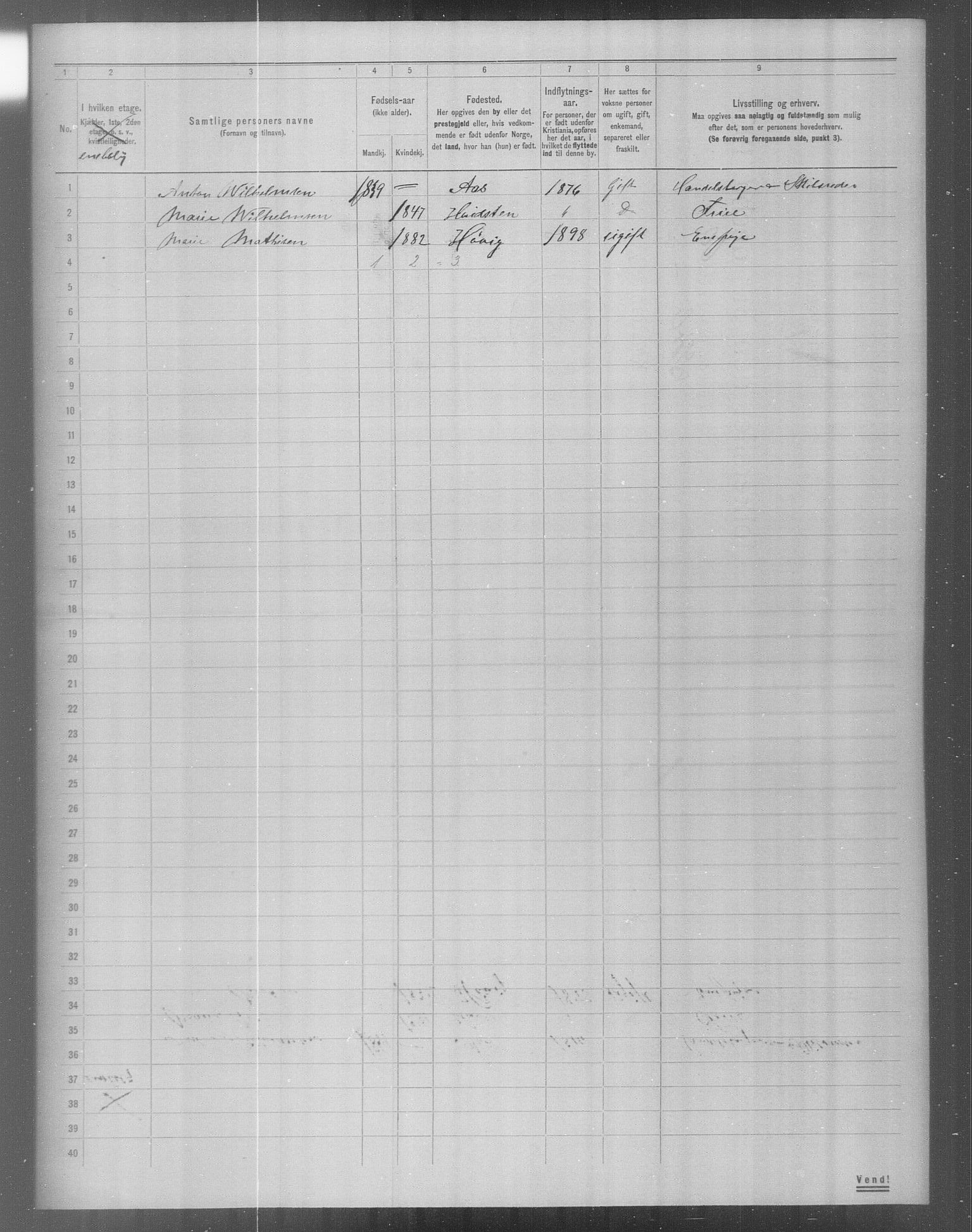 OBA, Municipal Census 1904 for Kristiania, 1904, p. 20325