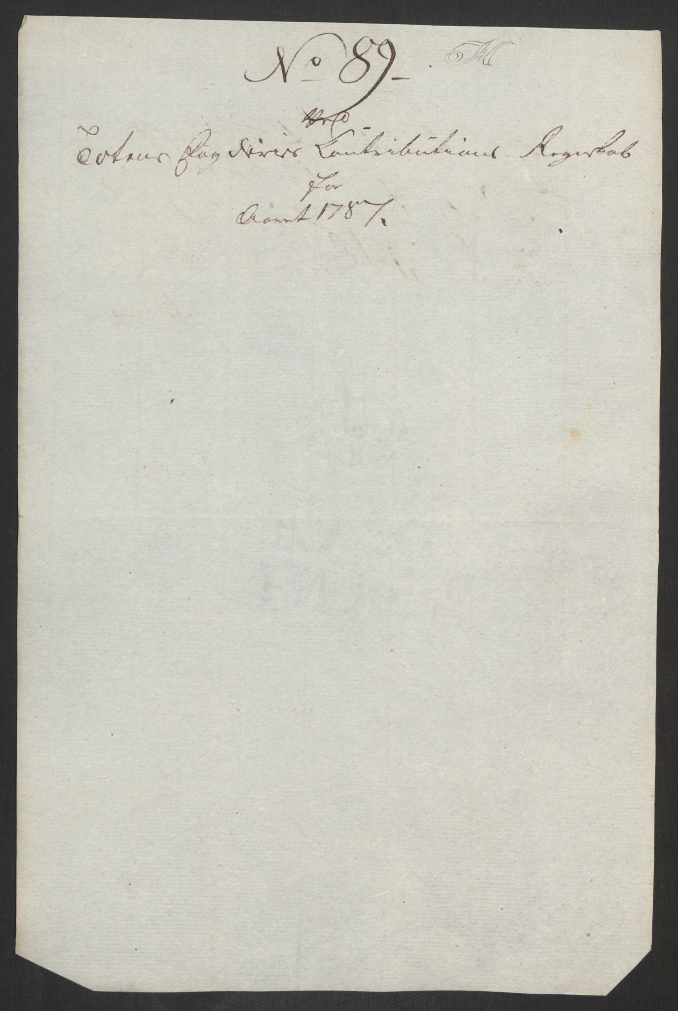 Rentekammeret inntil 1814, Reviderte regnskaper, Fogderegnskap, RA/EA-4092/R19/L1374: Fogderegnskap Toten, Hadeland og Vardal, 1787, p. 271