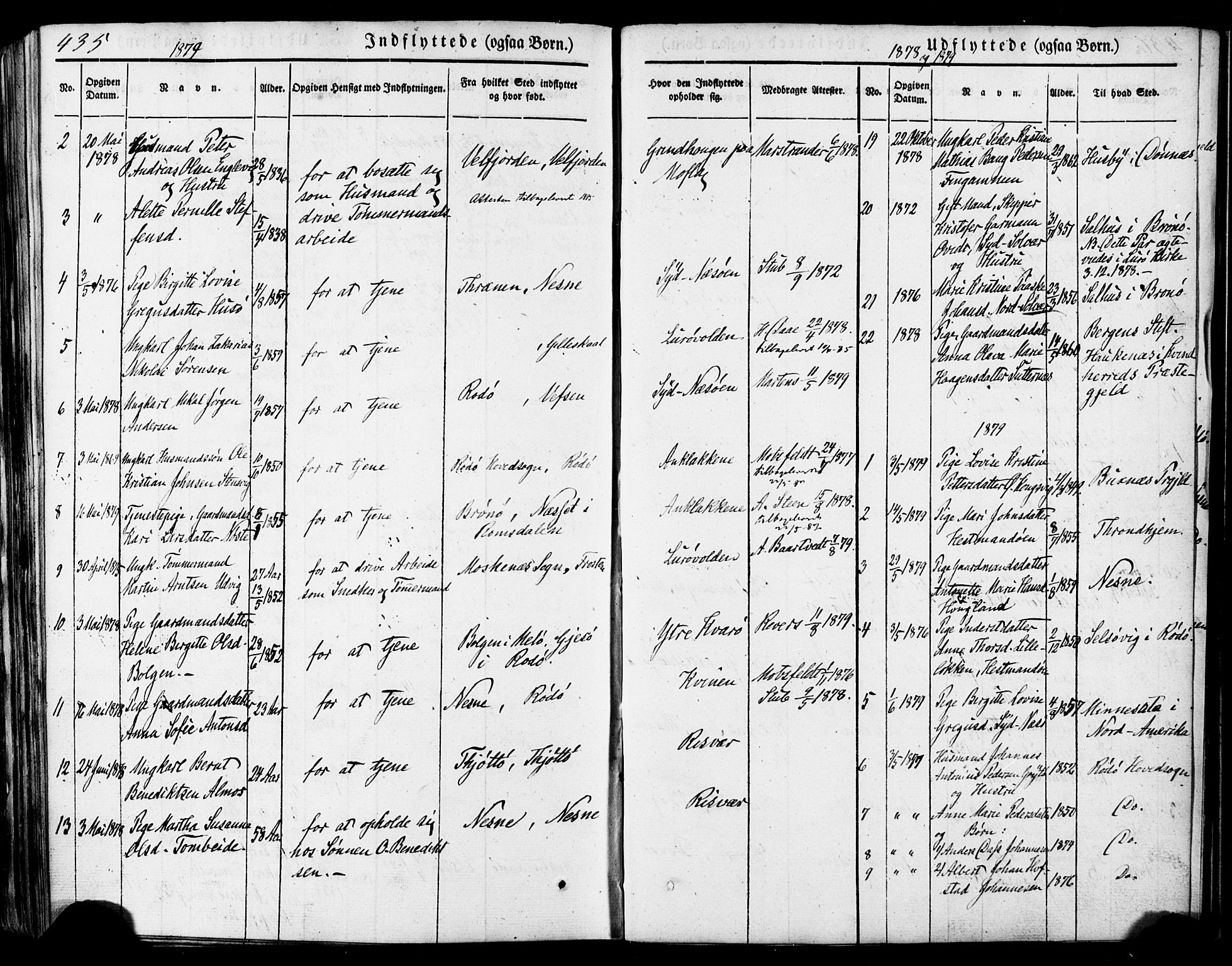 Ministerialprotokoller, klokkerbøker og fødselsregistre - Nordland, AV/SAT-A-1459/839/L0567: Parish register (official) no. 839A04, 1863-1879, p. 435