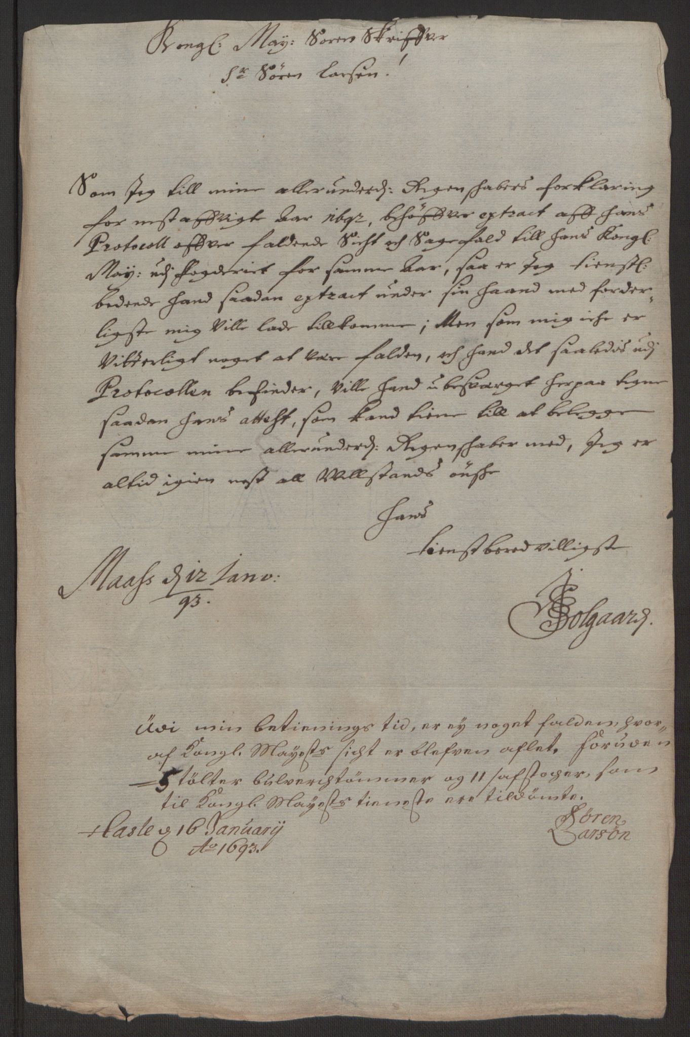 Rentekammeret inntil 1814, Reviderte regnskaper, Fogderegnskap, AV/RA-EA-4092/R03/L0120: Fogderegnskap Onsøy, Tune, Veme og Åbygge fogderi, 1692-1693, p. 19