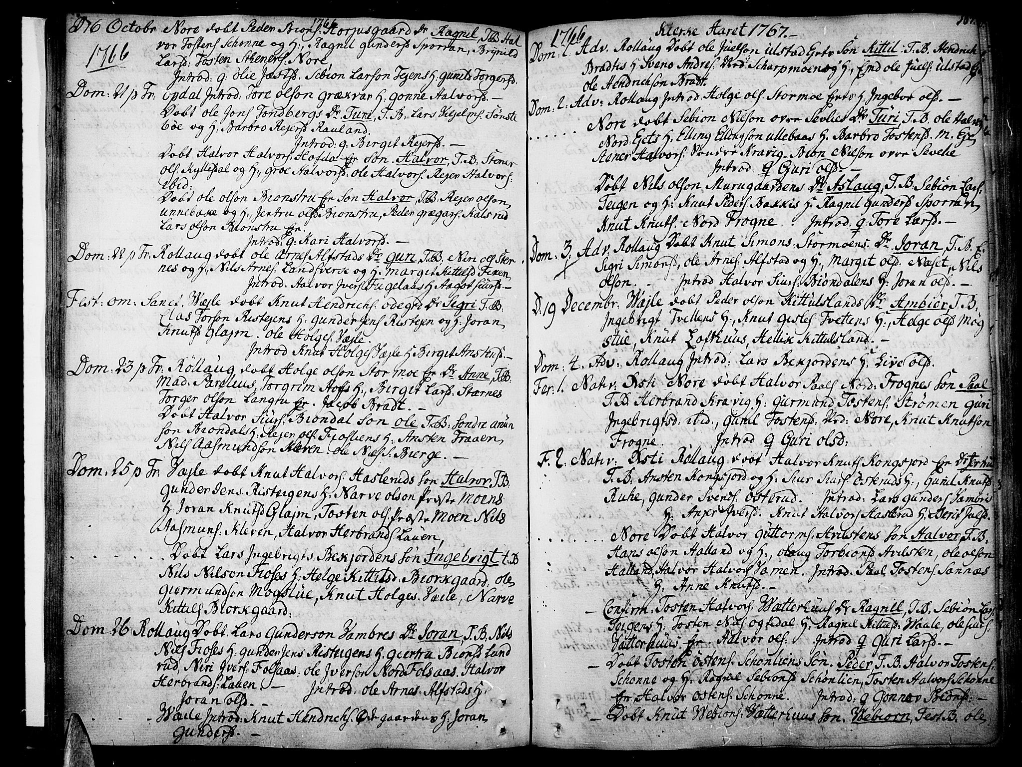 Rollag kirkebøker, SAKO/A-240/F/Fa/L0003: Parish register (official) no. I 3, 1743-1778, p. 107