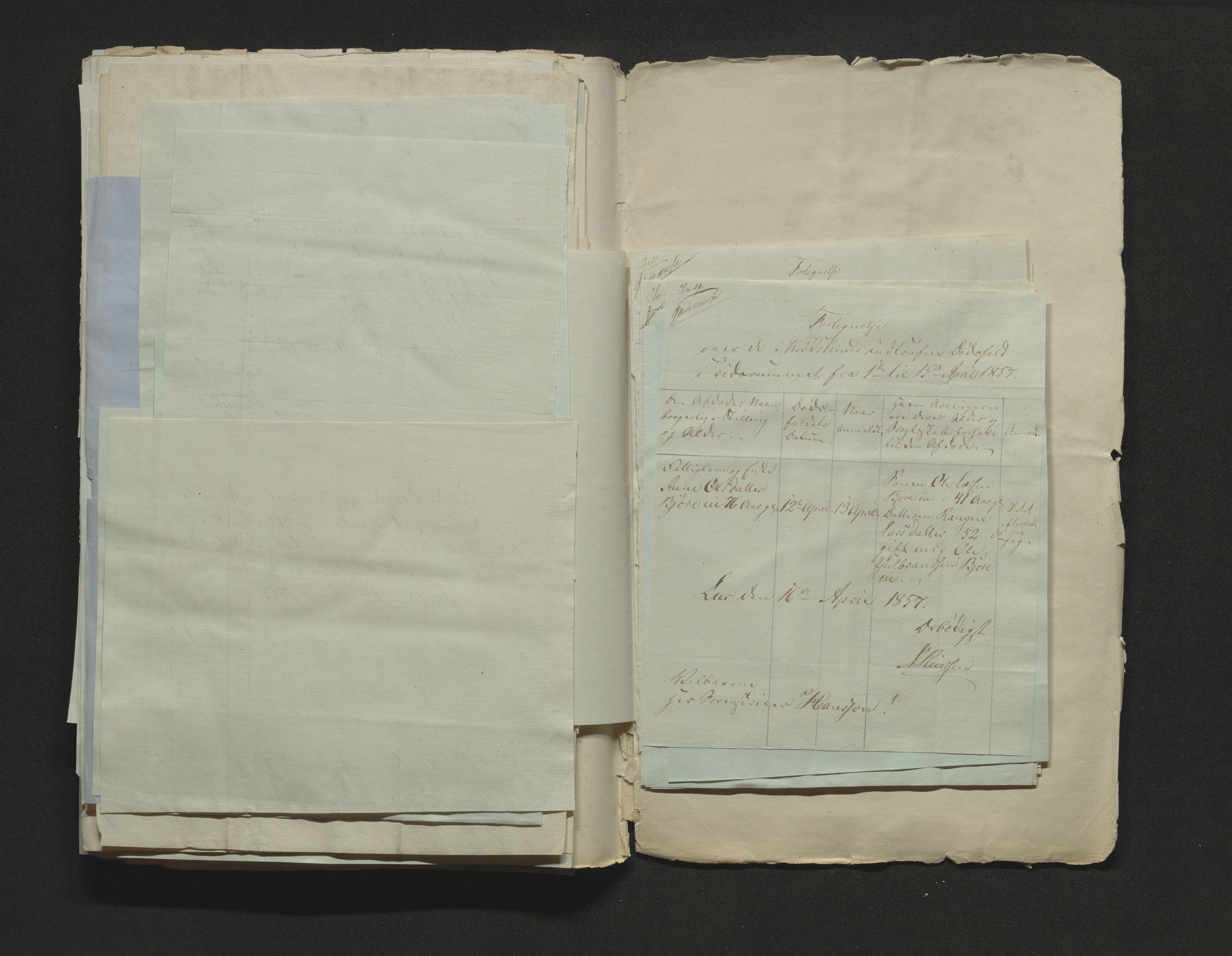 Eiker, Modum og Sigdal sorenskriveri, AV/SAKO-A-123/H/Ha/Hab/L0009: Dødsfallsmeldinger, 1854-1857, p. 529