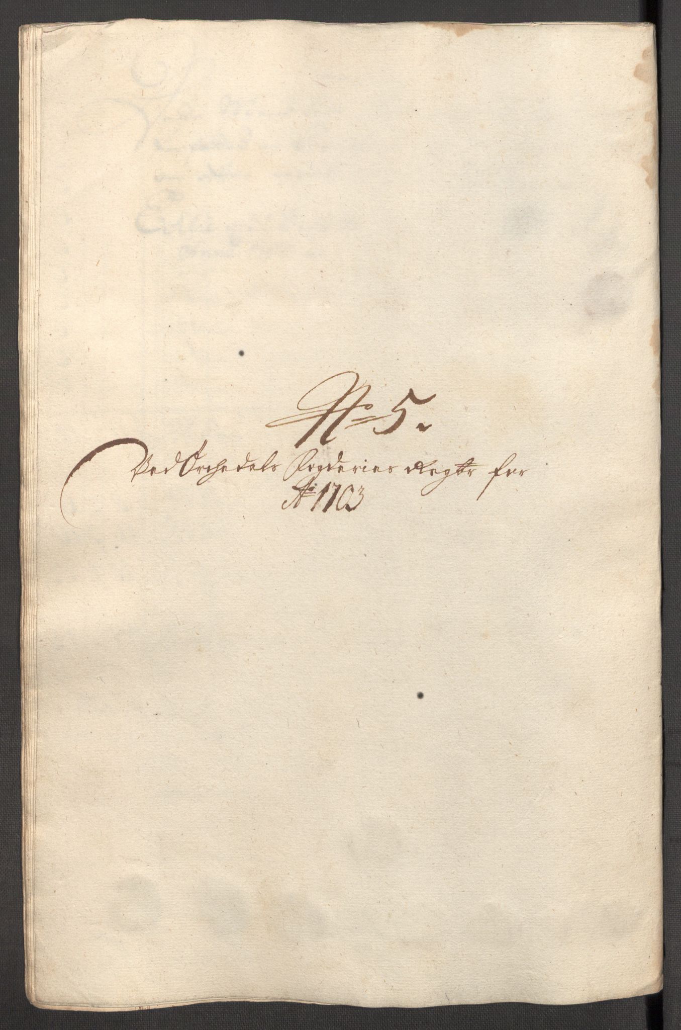 Rentekammeret inntil 1814, Reviderte regnskaper, Fogderegnskap, AV/RA-EA-4092/R60/L3953: Fogderegnskap Orkdal og Gauldal, 1703, p. 122