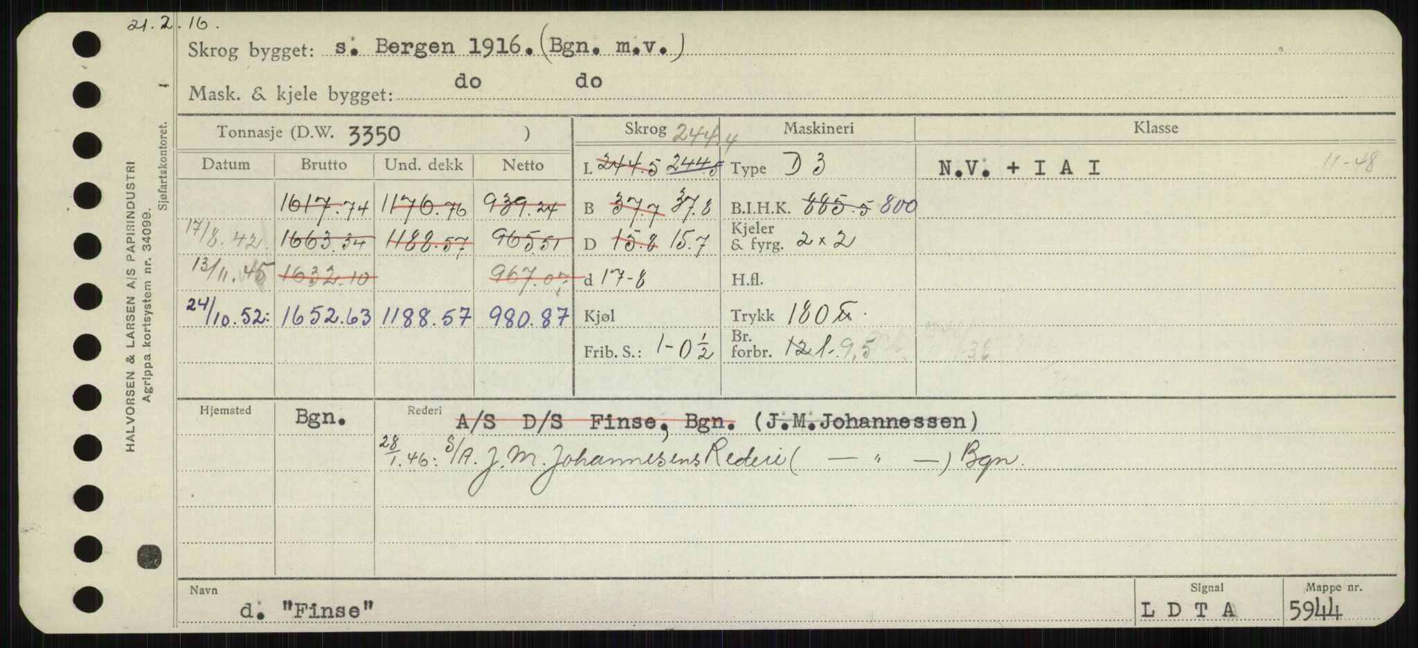 Sjøfartsdirektoratet med forløpere, Skipsmålingen, RA/S-1627/H/Hb/L0002: Fartøy, E-H, p. 135