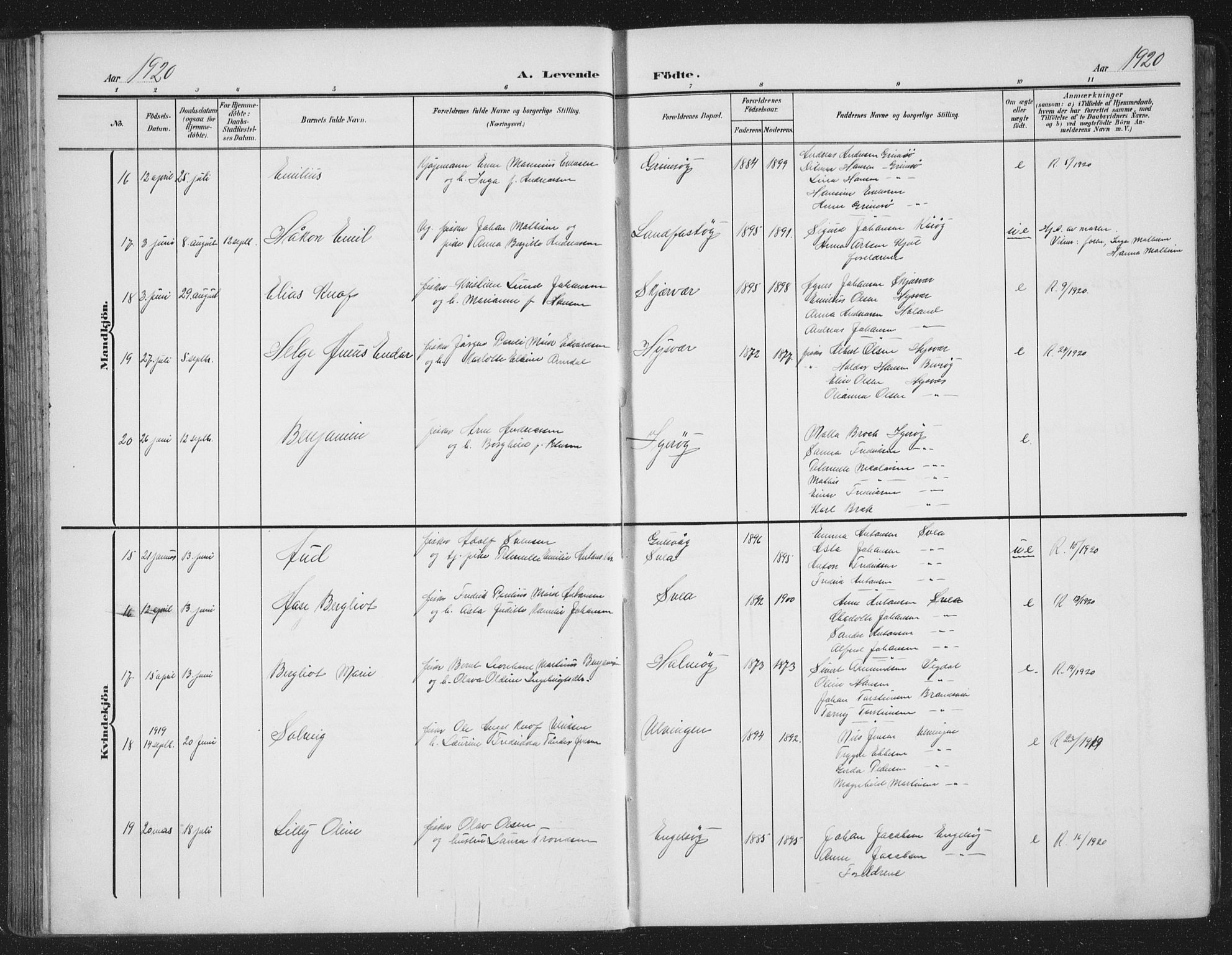 Ministerialprotokoller, klokkerbøker og fødselsregistre - Nordland, AV/SAT-A-1459/816/L0254: Parish register (copy) no. 816C04, 1905-1934