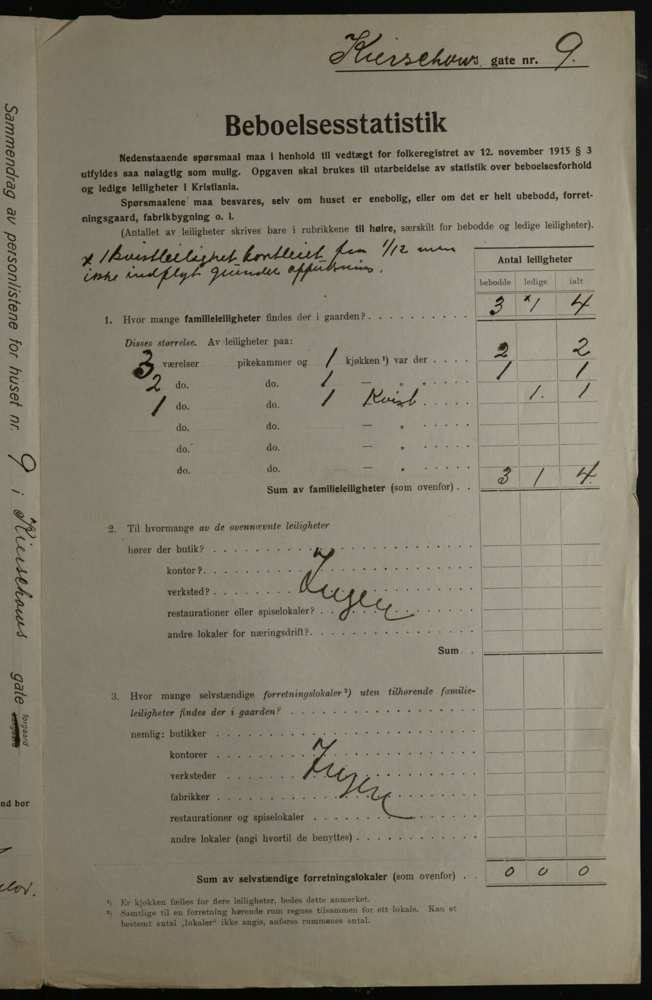 OBA, Municipal Census 1923 for Kristiania, 1923, p. 55285