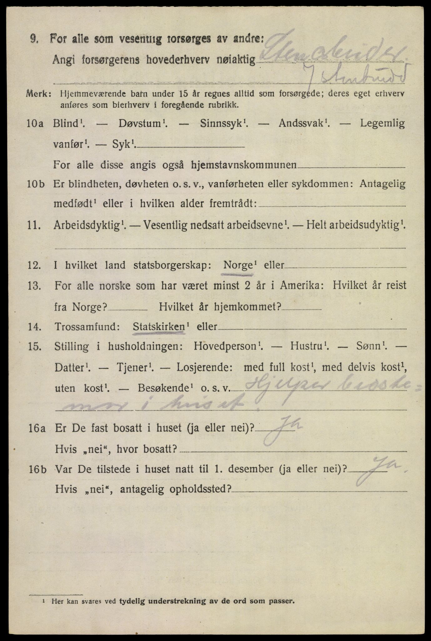 SAKO, 1920 census for Brunlanes, 1920, p. 7054