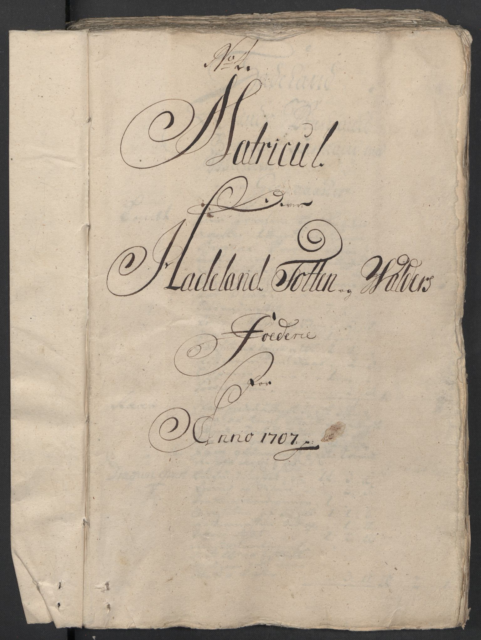 Rentekammeret inntil 1814, Reviderte regnskaper, Fogderegnskap, RA/EA-4092/R18/L1305: Fogderegnskap Hadeland, Toten og Valdres, 1707-1708, p. 46