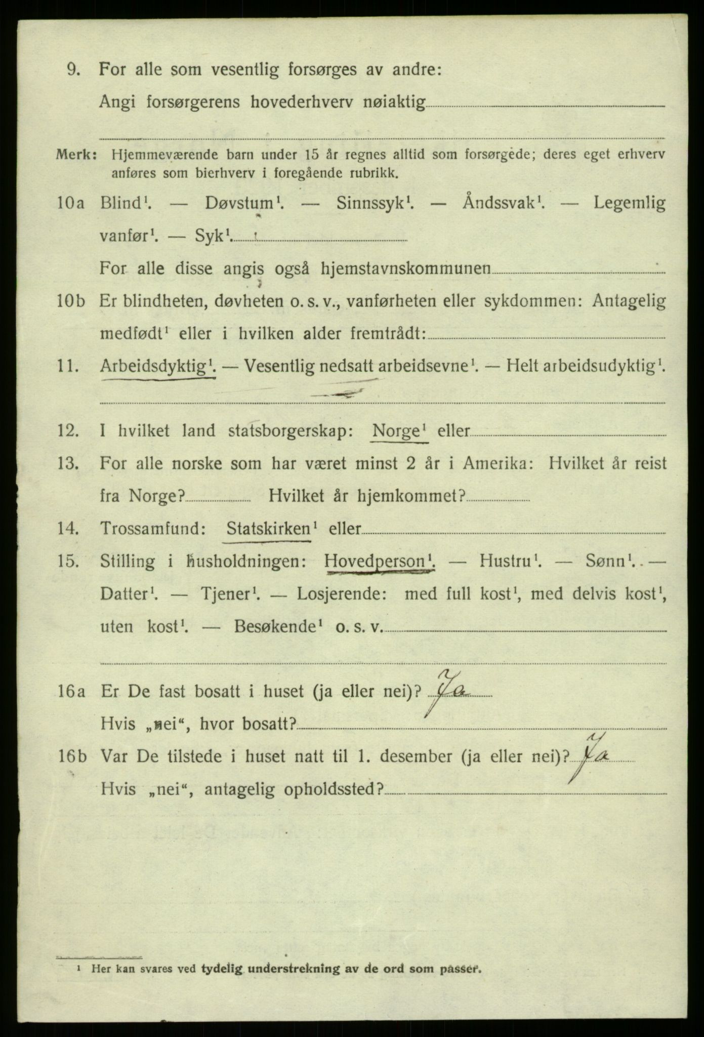 SAB, 1920 census for Alversund, 1920, p. 4651