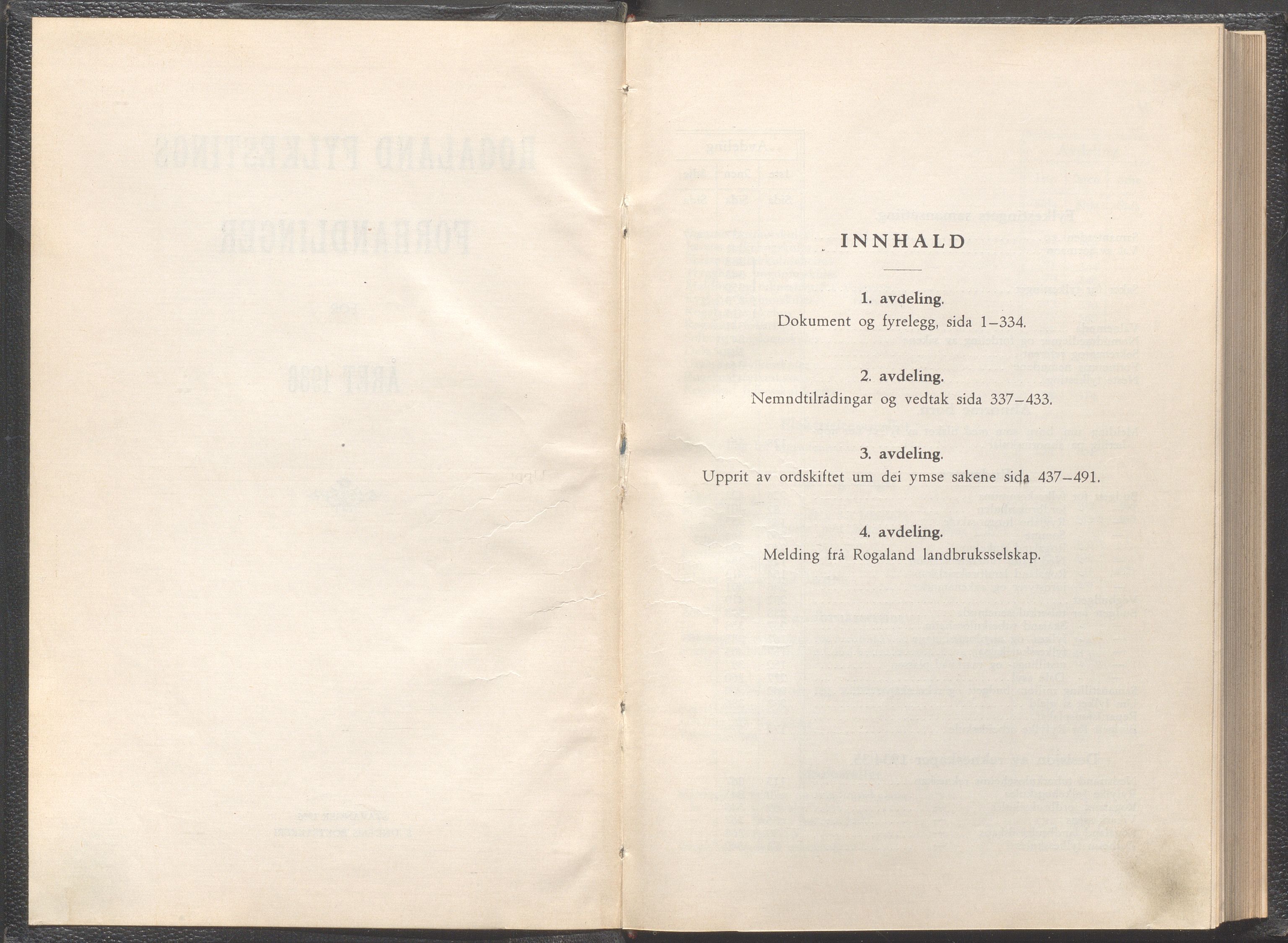 Rogaland fylkeskommune - Fylkesrådmannen , IKAR/A-900/A/Aa/Aaa/L0055: Møtebok , 1936