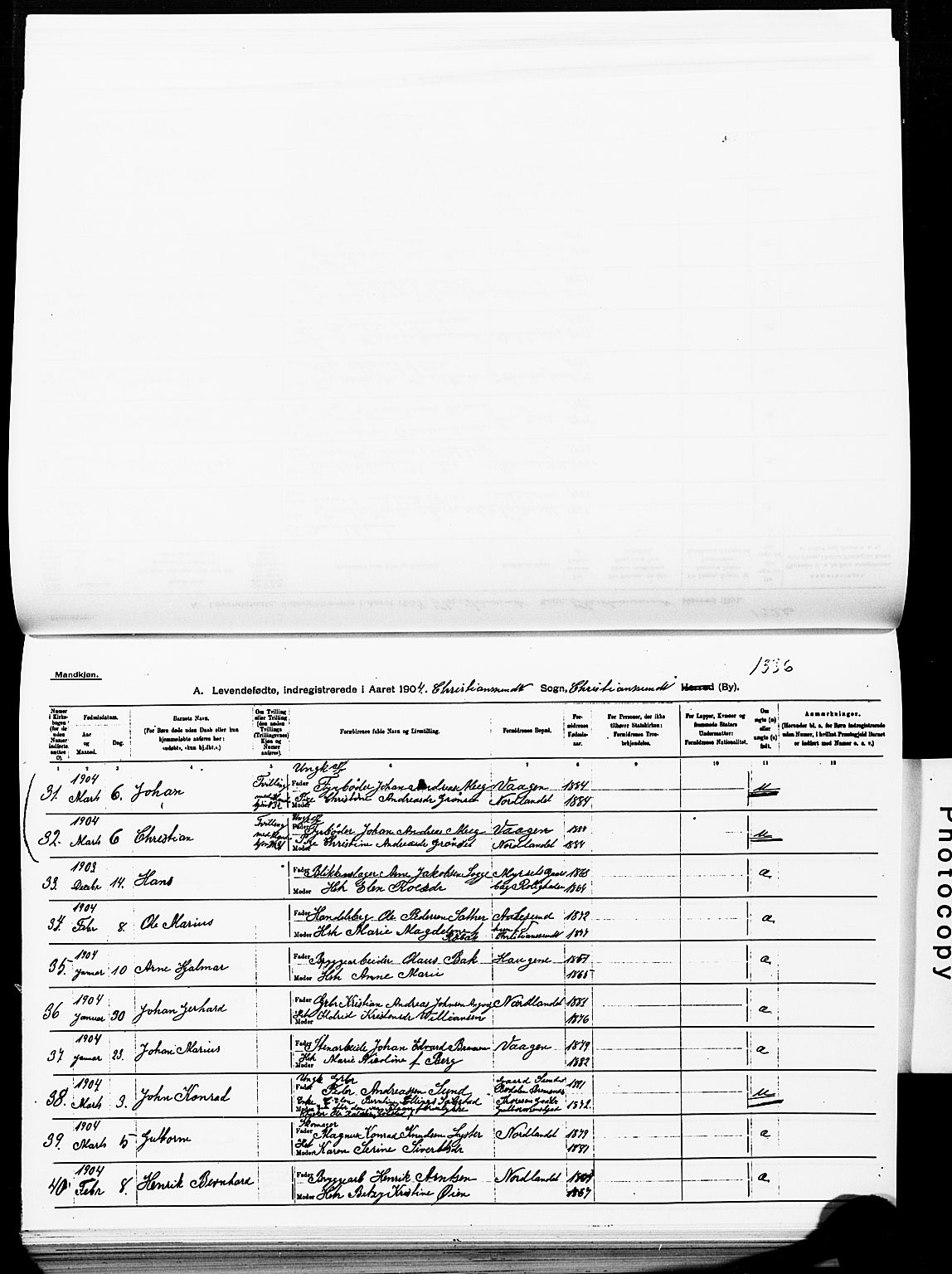 Ministerialprotokoller, klokkerbøker og fødselsregistre - Møre og Romsdal, AV/SAT-A-1454/572/L0858: Parish register (official) no. 572D02, 1903-1912