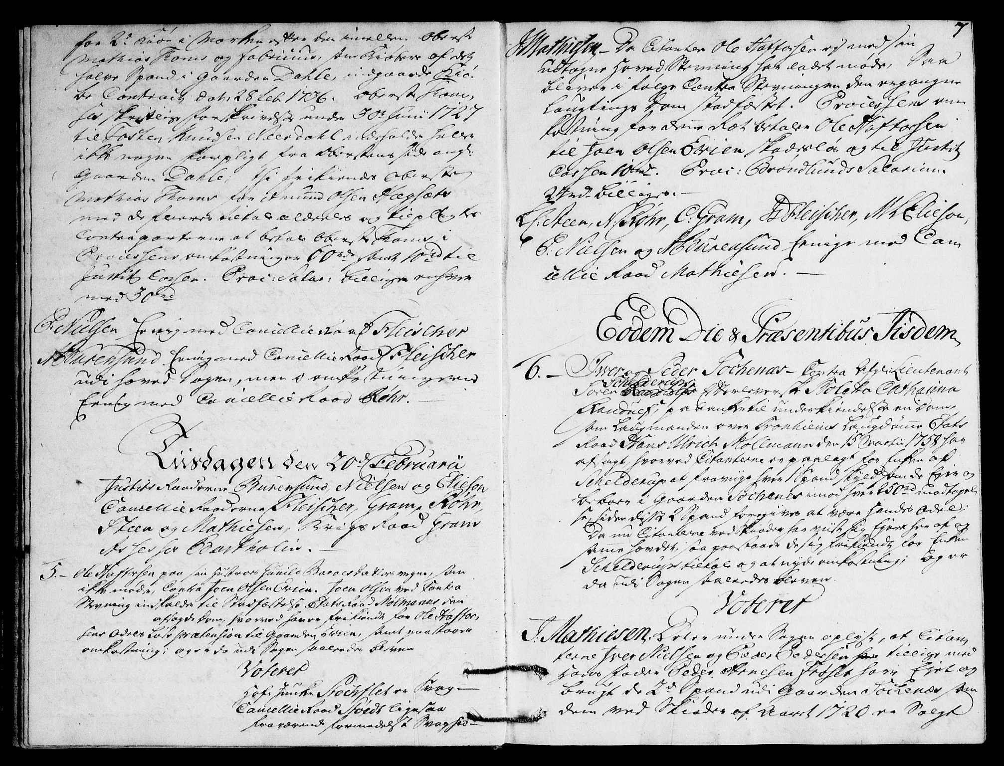Overhoffretten 1667-1797, AV/RA-EA-2884/Ac/L0196: Voteringsprotokoll, 1759, p. 6b-7a
