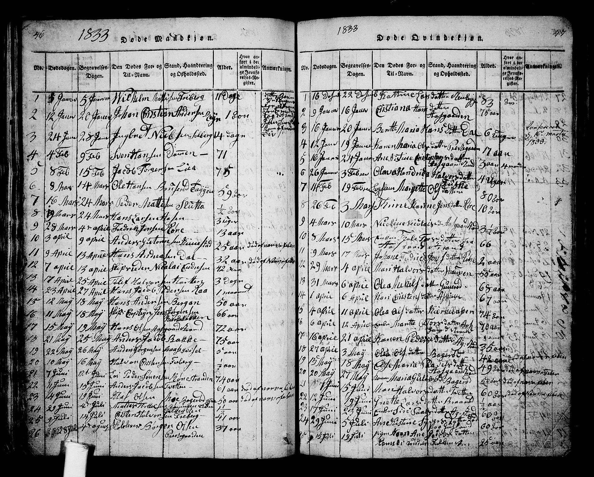 Borre kirkebøker, SAKO/A-338/G/Ga/L0001: Parish register (copy) no. I 1, 1815-1851, p. 46-47