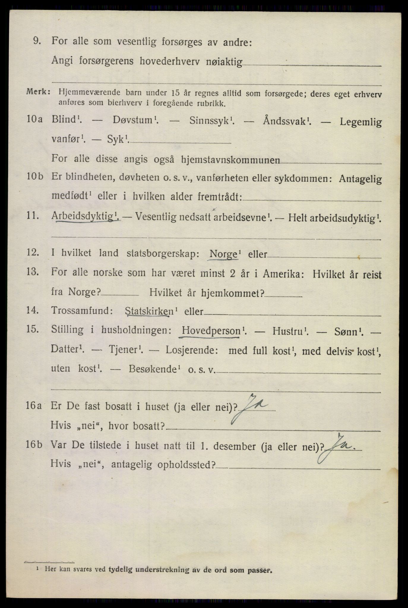 SAKO, 1920 census for Solum, 1920, p. 5615