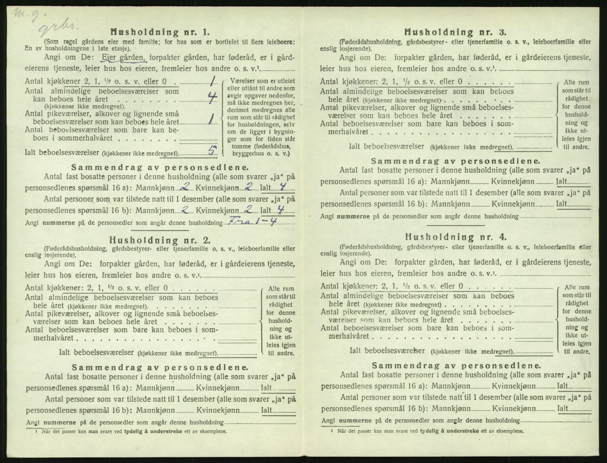 SAK, 1920 census for Austre Moland, 1920, p. 150