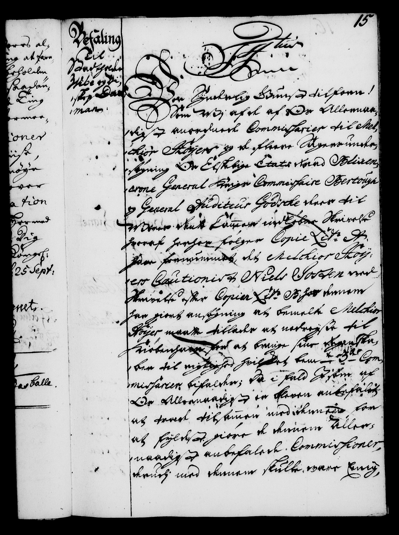 Rentekammeret, Kammerkanselliet, RA/EA-3111/G/Gg/Gga/L0002: Norsk ekspedisjonsprotokoll med register (merket RK 53.2), 1723-1727, p. 15