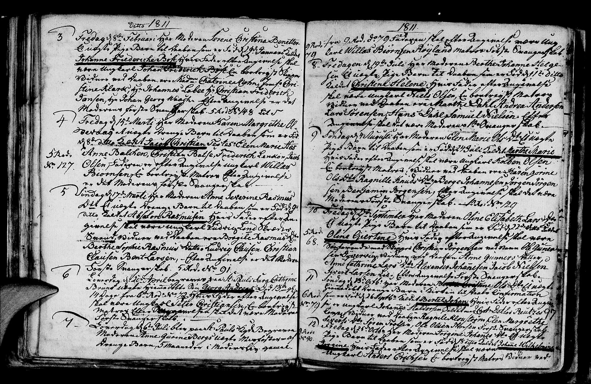 Nykirken Sokneprestembete, AV/SAB-A-77101/H/Haa/L0001: Parish register (official) no. A 1, 1668-1820, p. 97