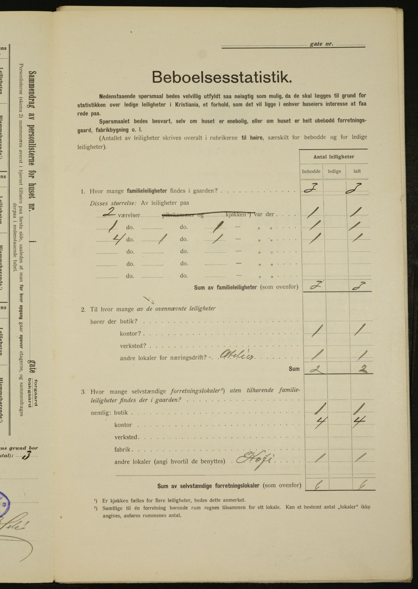 OBA, Municipal Census 1912 for Kristiania, 1912, p. 29517