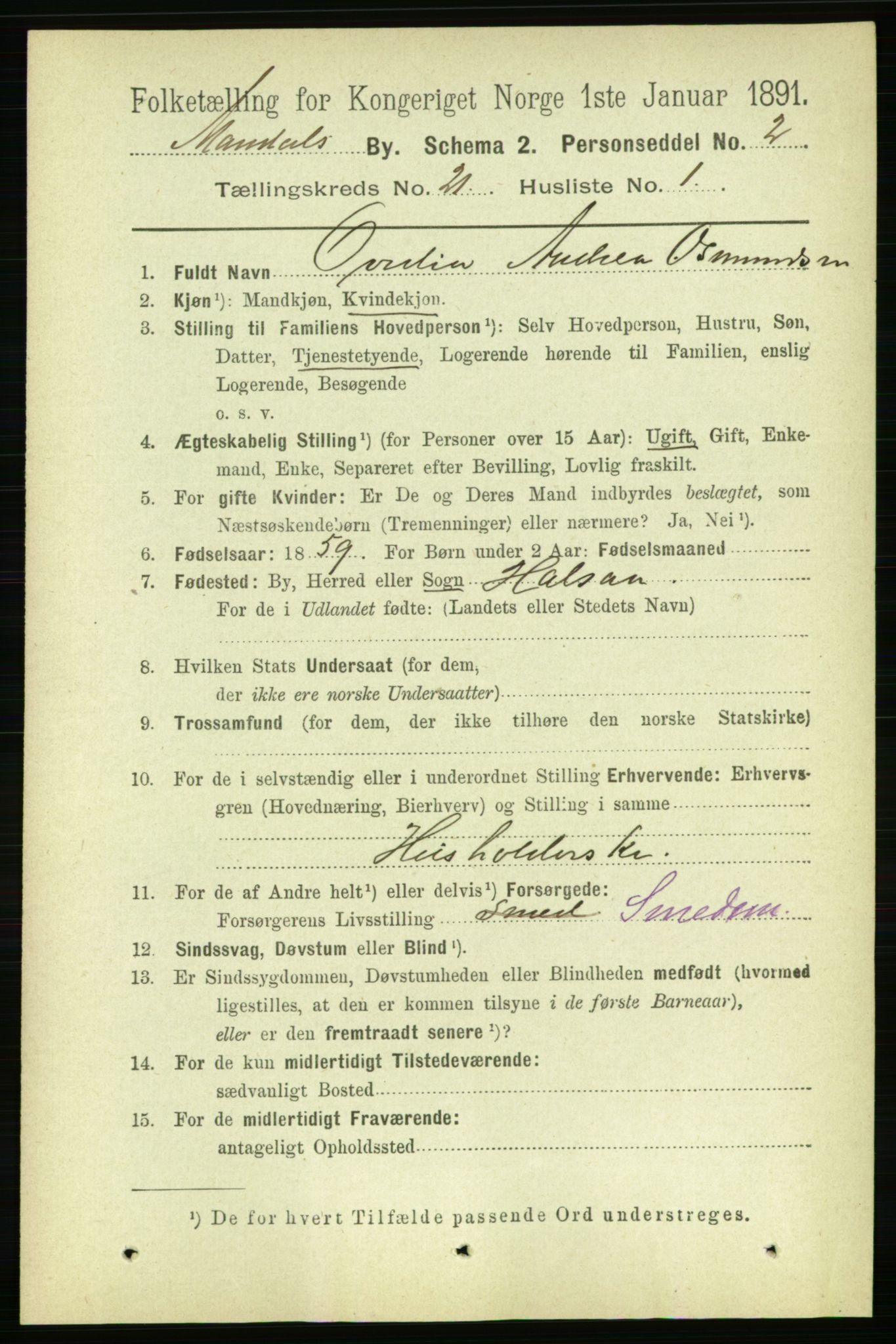 RA, 1891 census for 1002 Mandal, 1891, p. 4062