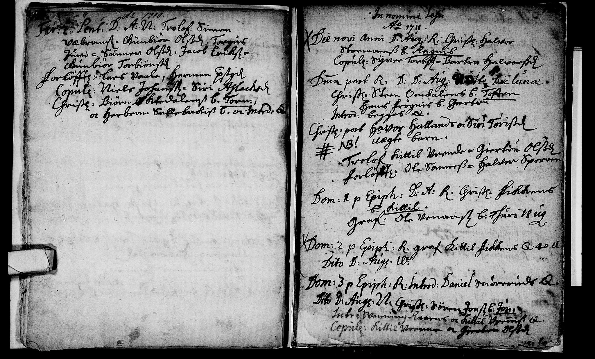 Rollag kirkebøker, SAKO/A-240/F/Fa/L0001: Parish register (official) no. I 1, 1708-1712, p. 176-177