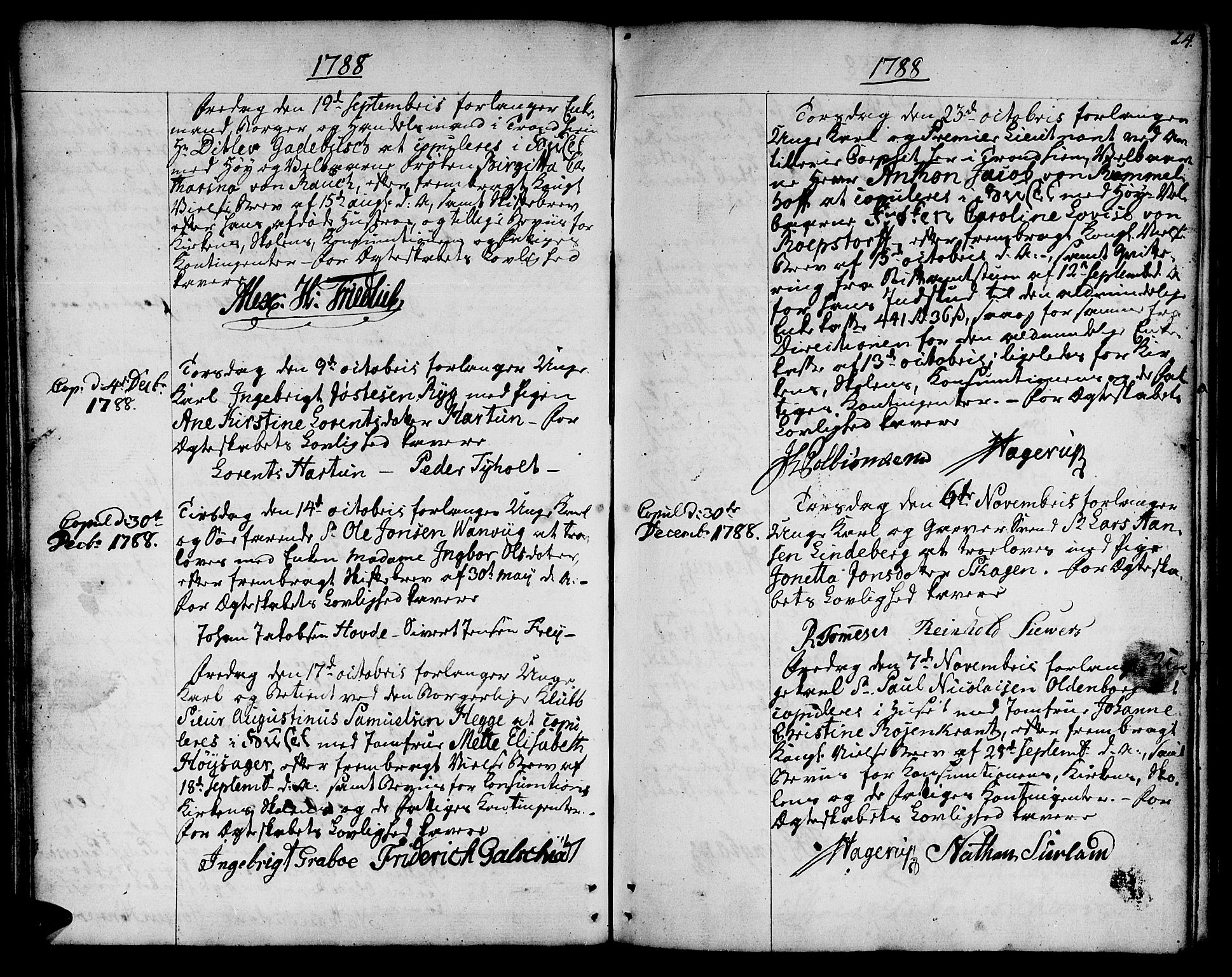 Ministerialprotokoller, klokkerbøker og fødselsregistre - Sør-Trøndelag, SAT/A-1456/601/L0041: Parish register (official) no. 601A09, 1784-1801, p. 24