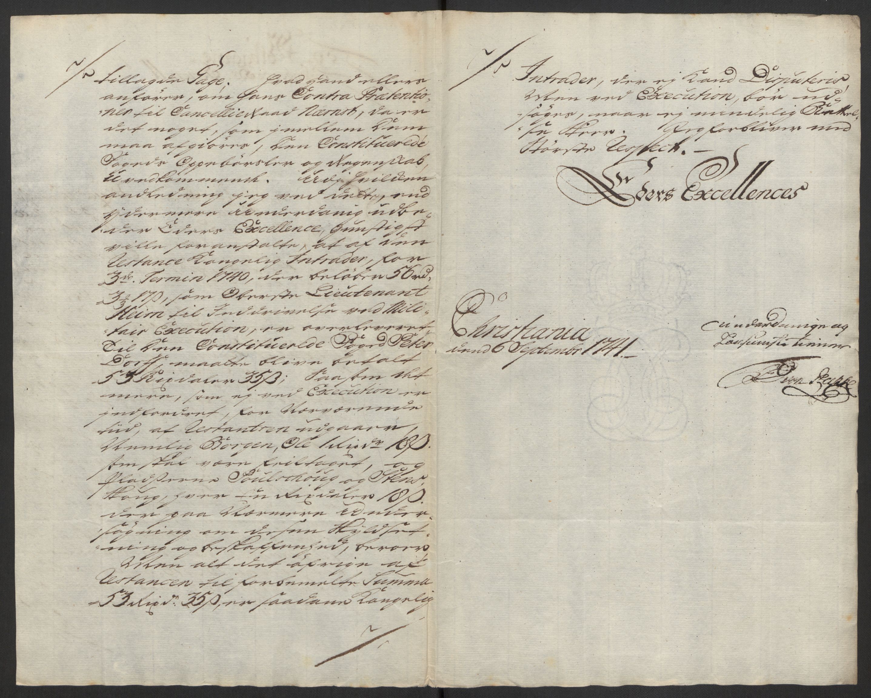 Kommanderende general (KG I) med Det norske krigsdirektorium, AV/RA-EA-5419/D/L0062: Stattholderens, stiftamtmenns og amtmenns brev, 1741-1745, p. 16