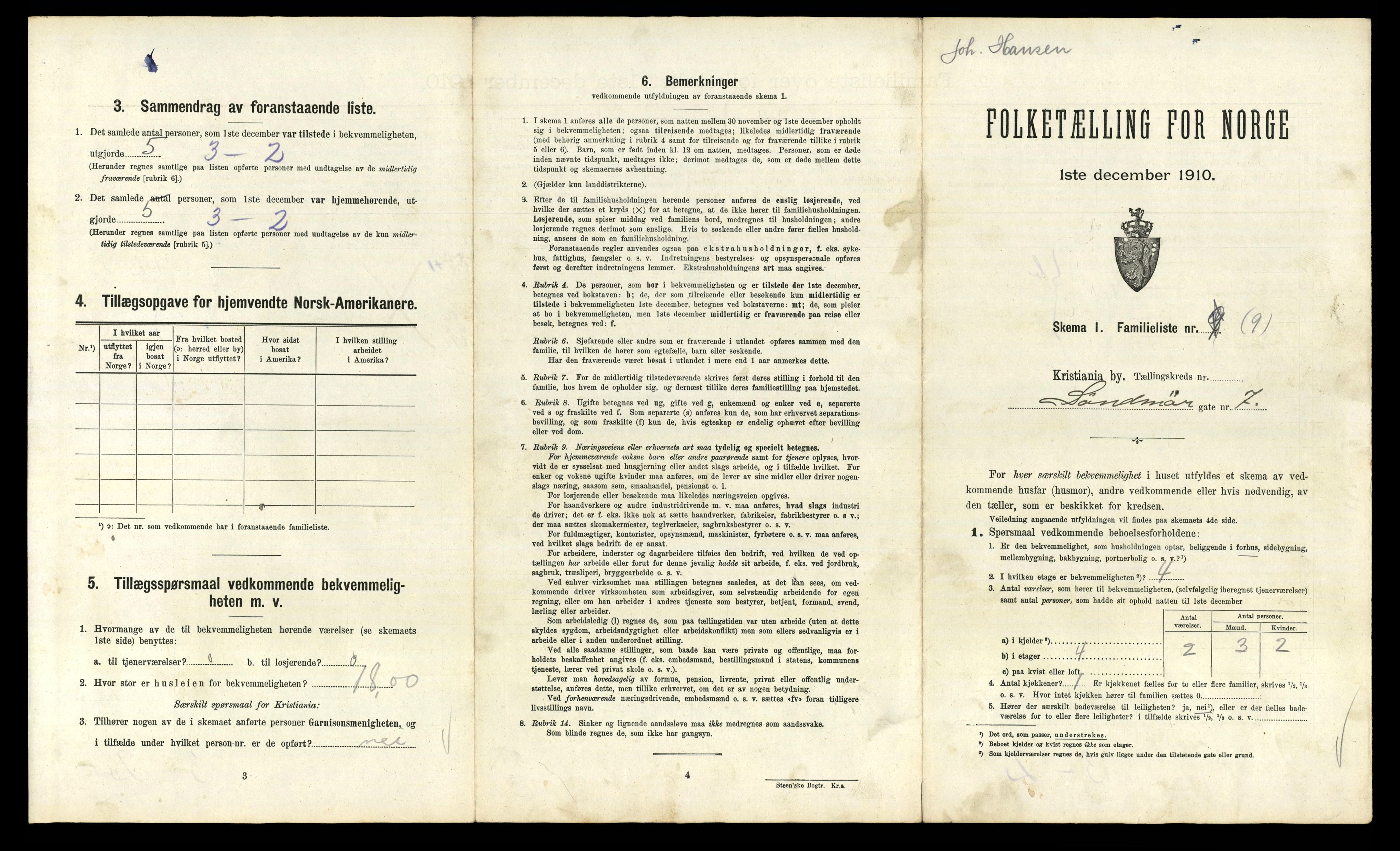 RA, 1910 census for Kristiania, 1910, p. 102207