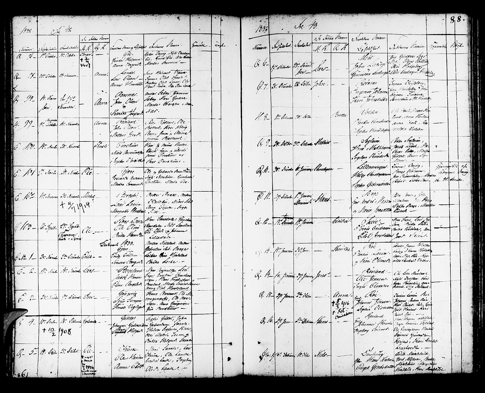 Kvinnherad sokneprestembete, SAB/A-76401/H/Haa: Parish register (official) no. A 5, 1811-1835, p. 88