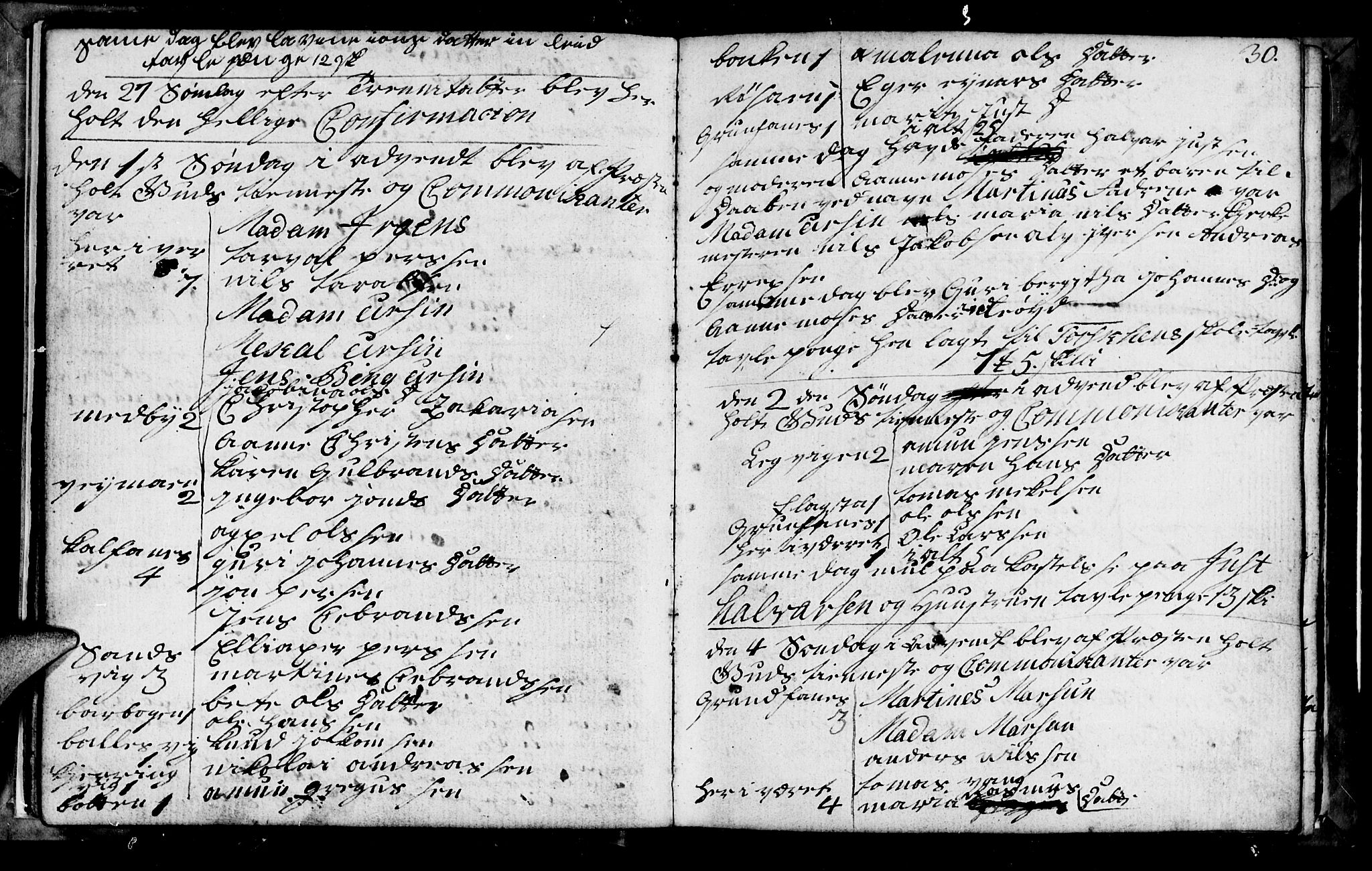 Berg sokneprestkontor, AV/SATØ-S-1318/G/Ga/Gab/L0010klokker: Parish register (copy) no. 10, 1783-1811, p. 30