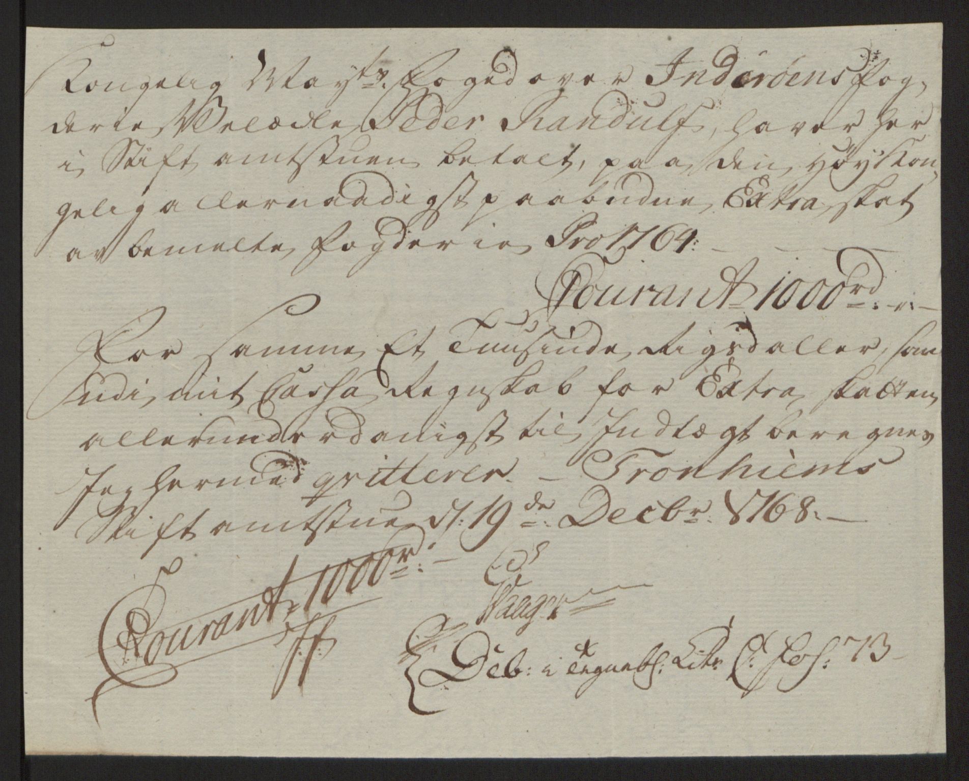 Rentekammeret inntil 1814, Reviderte regnskaper, Fogderegnskap, AV/RA-EA-4092/R63/L4420: Ekstraskatten Inderøy, 1762-1772, p. 163