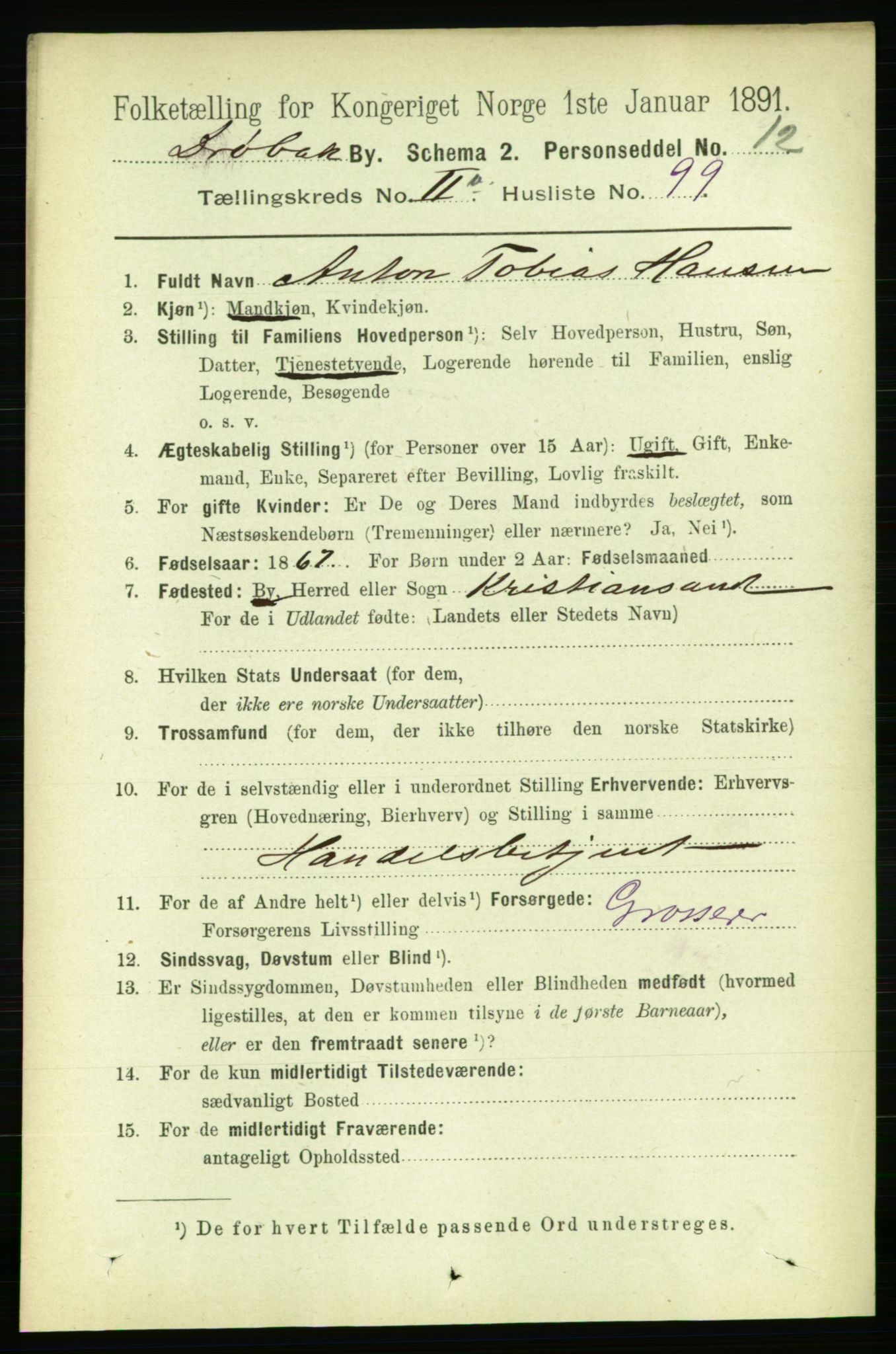 RA, 1891 census for 0203 Drøbak, 1891, p. 1871