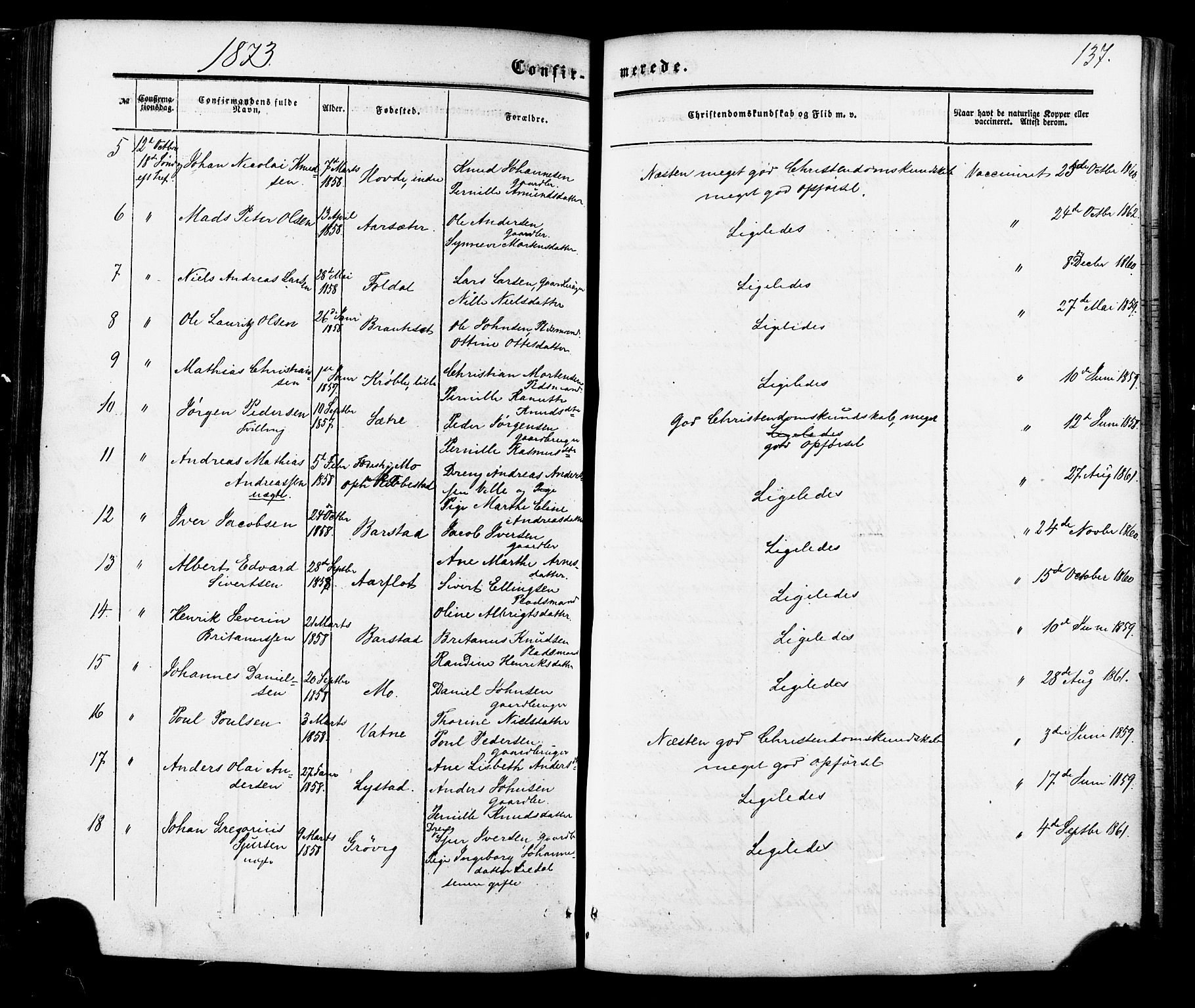 Ministerialprotokoller, klokkerbøker og fødselsregistre - Møre og Romsdal, AV/SAT-A-1454/513/L0175: Parish register (official) no. 513A02, 1856-1877, p. 137