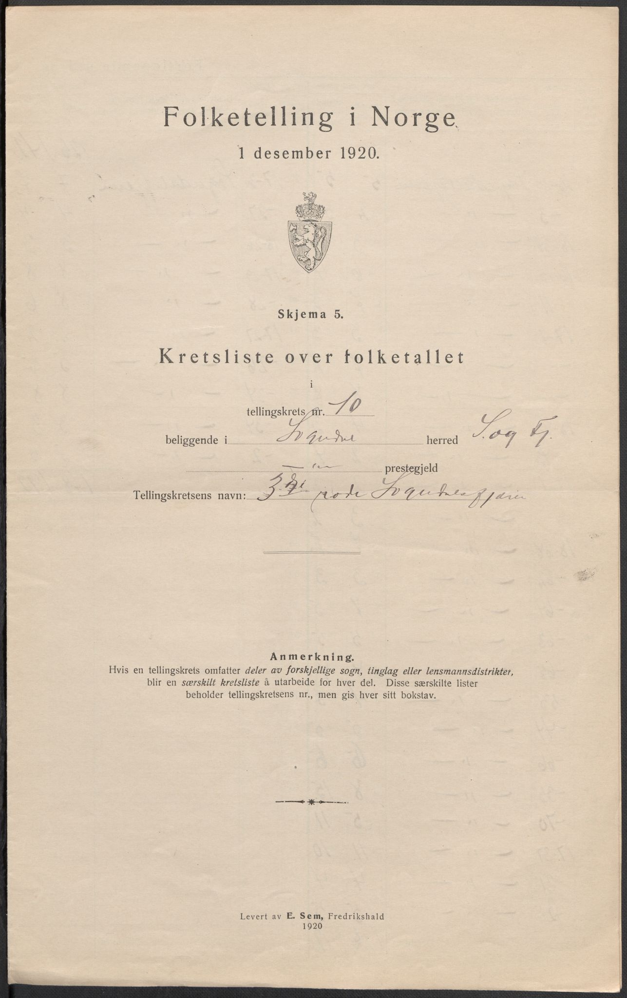 SAB, 1920 census for Sogndal, 1920, p. 32