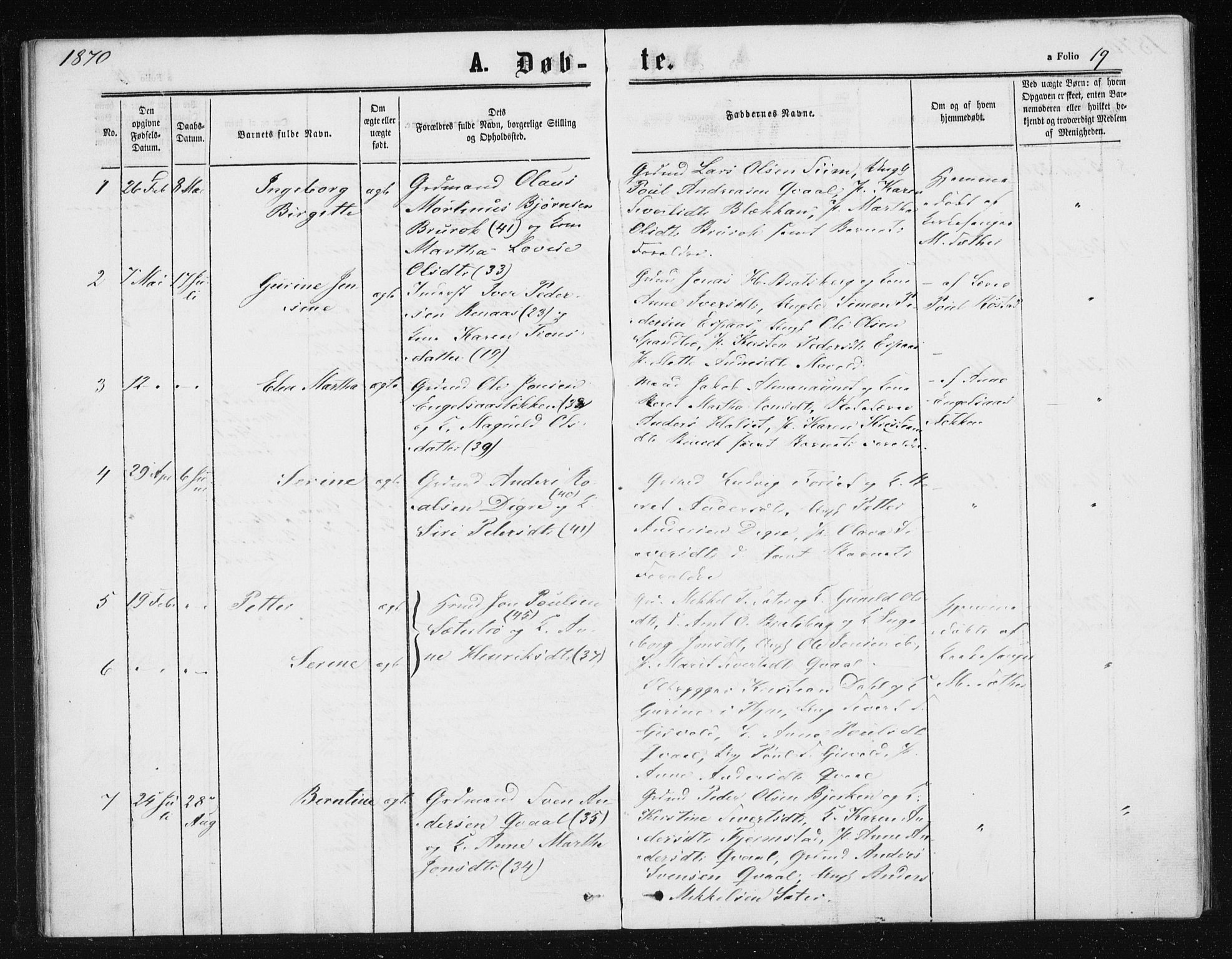 Ministerialprotokoller, klokkerbøker og fødselsregistre - Sør-Trøndelag, SAT/A-1456/608/L0333: Parish register (official) no. 608A02, 1862-1876, p. 19