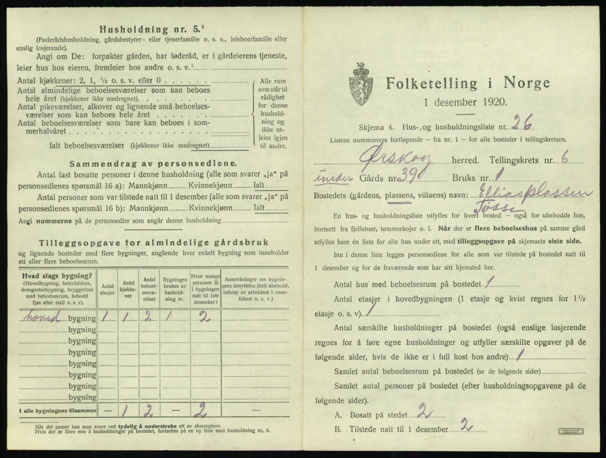 SAT, 1920 census for Ørskog, 1920, p. 530