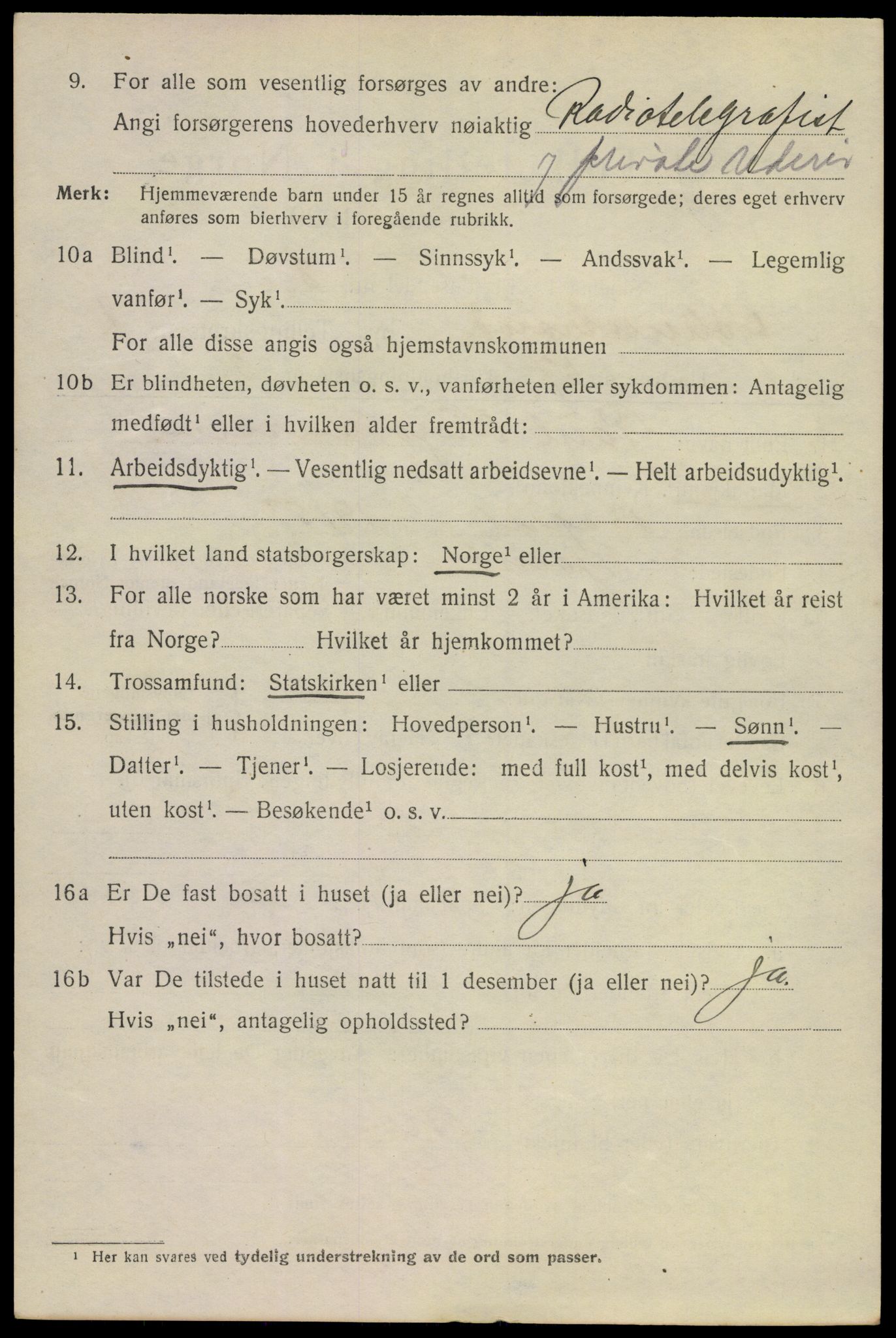 SAKO, 1920 census for Holmestrand, 1920, p. 2553