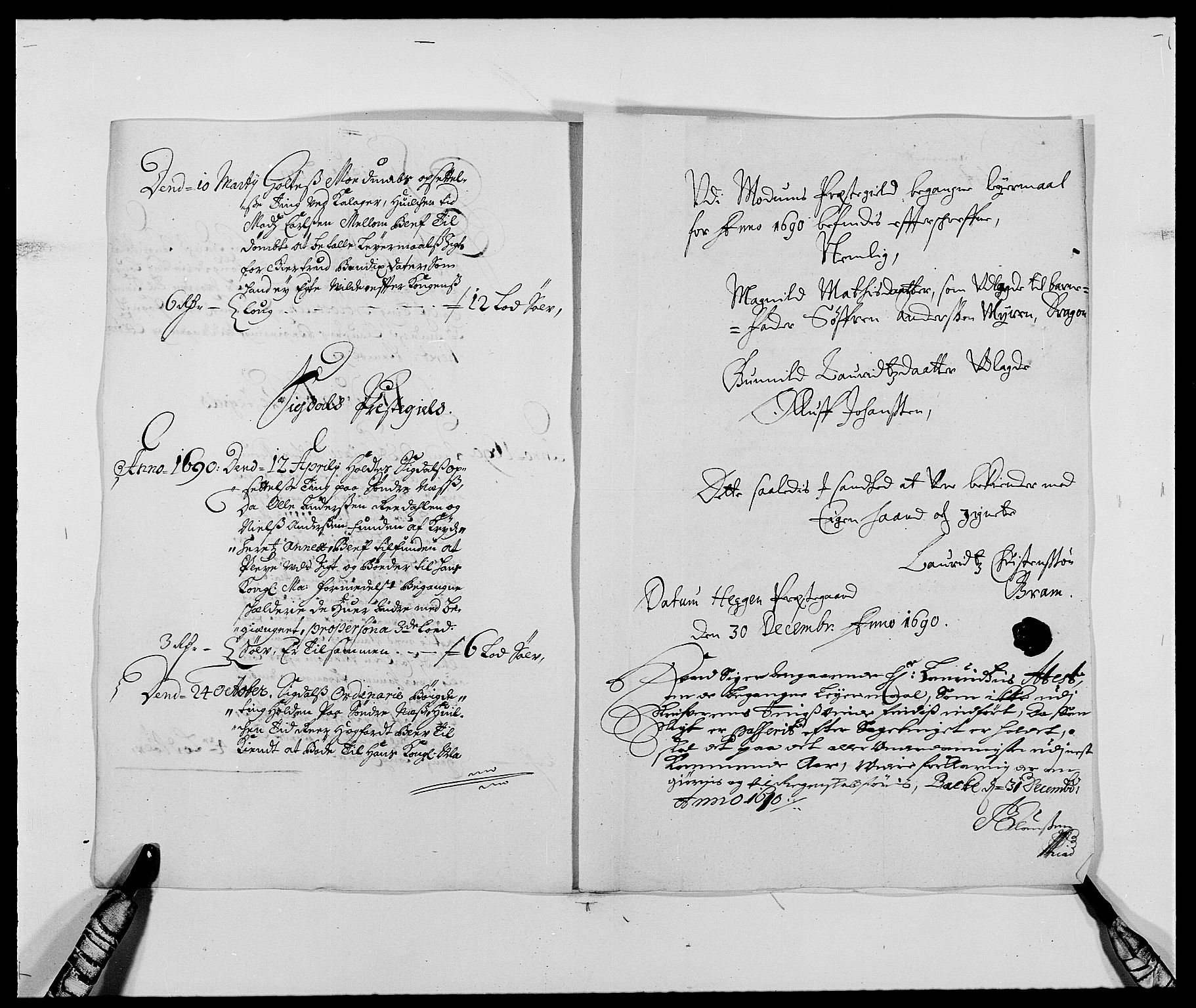 Rentekammeret inntil 1814, Reviderte regnskaper, Fogderegnskap, AV/RA-EA-4092/R25/L1680: Fogderegnskap Buskerud, 1689-1690, p. 287