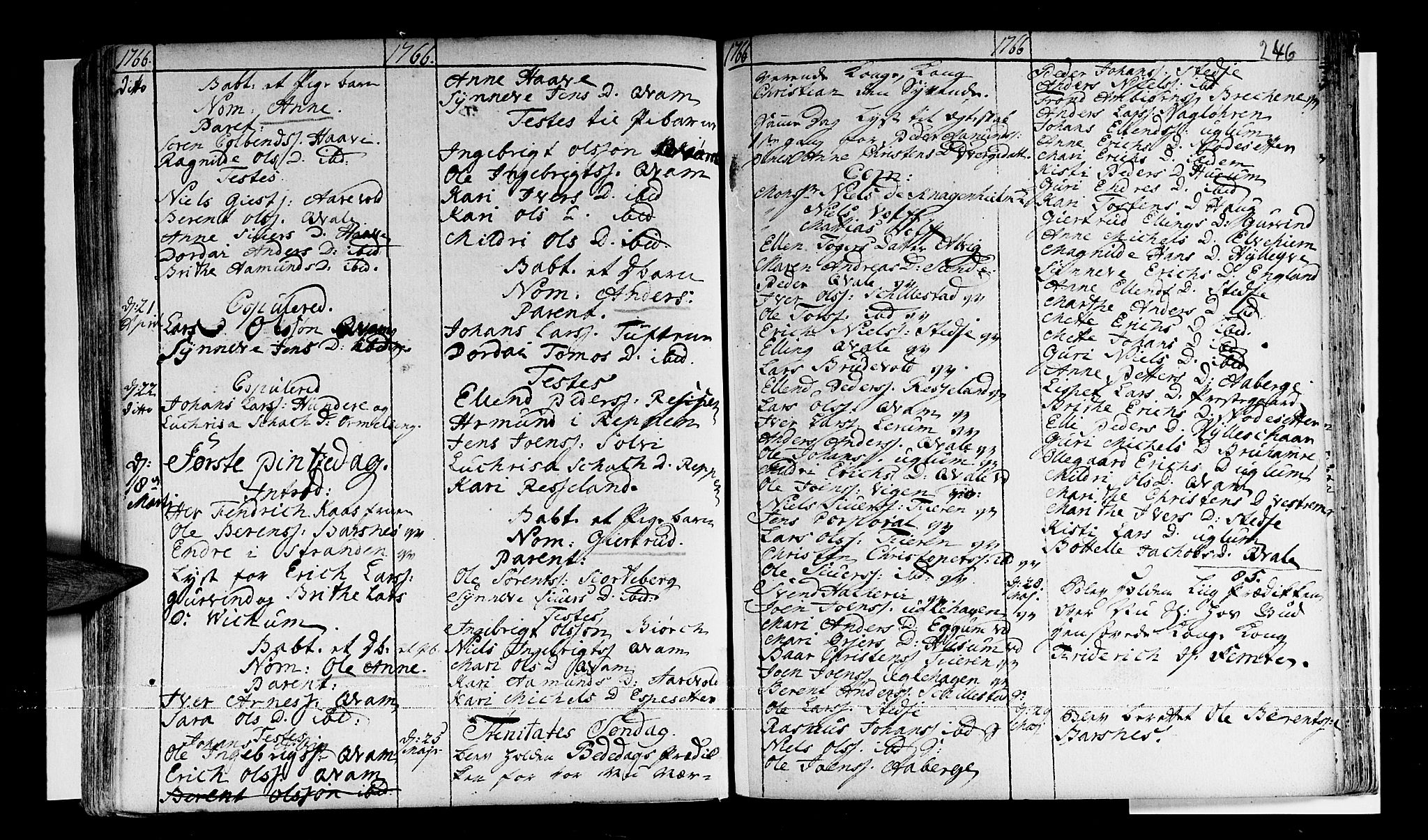 Sogndal sokneprestembete, AV/SAB-A-81301/H/Haa/Haaa/L0003: Parish register (official) no. A 3, 1747-1768, p. 246