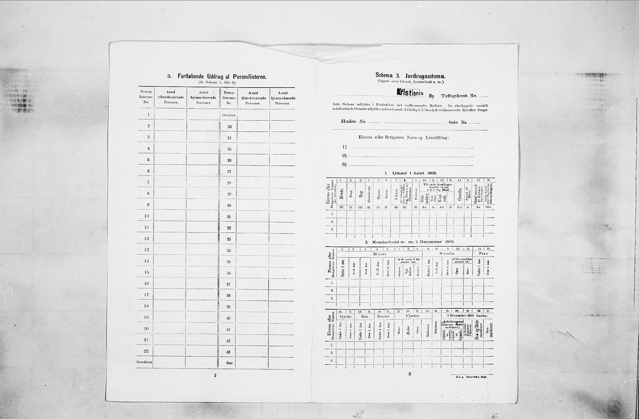 SAO, 1900 census for Kristiania, 1900, p. 35556