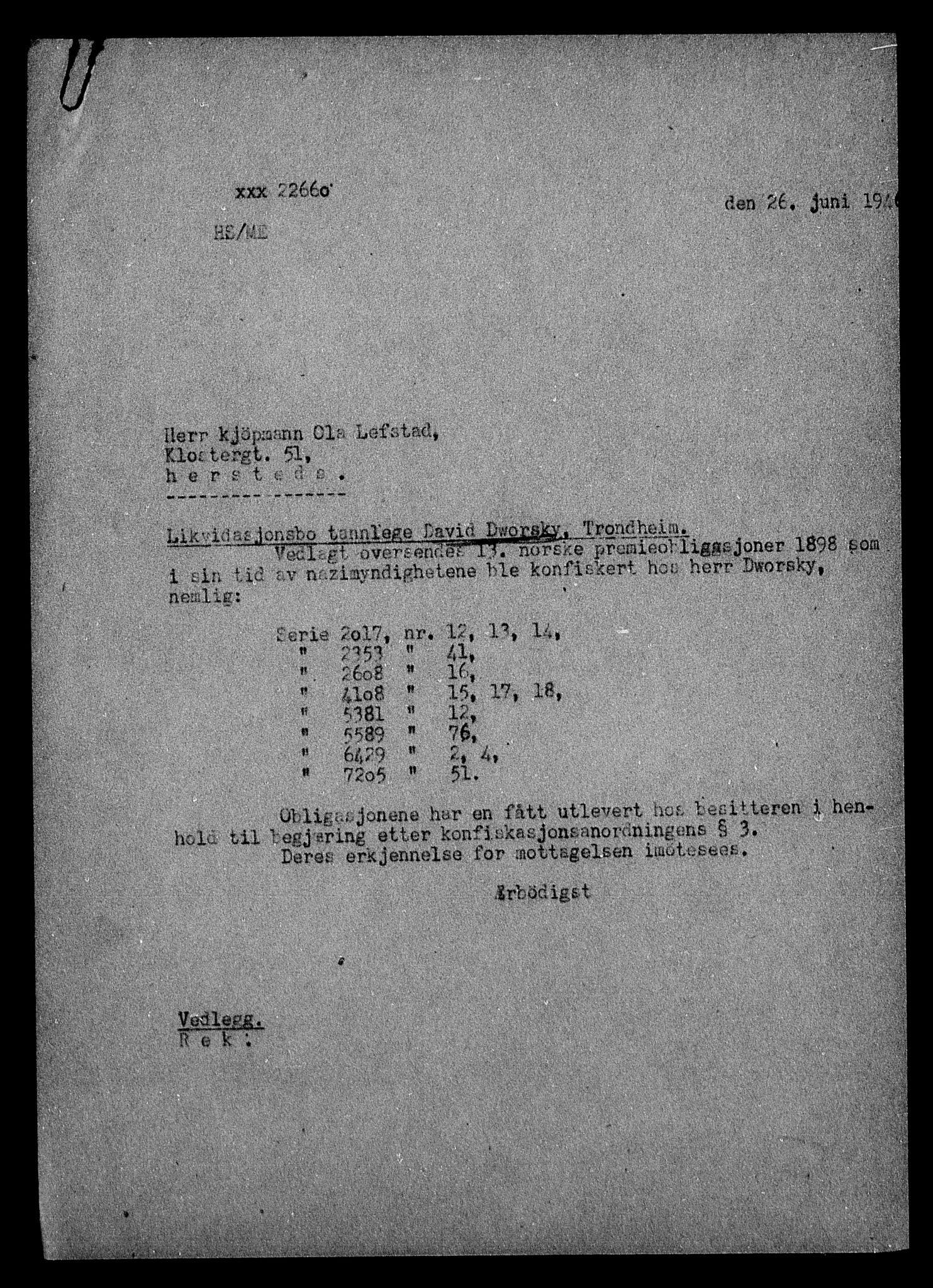 Justisdepartementet, Tilbakeføringskontoret for inndratte formuer, AV/RA-S-1564/H/Hc/Hca/L0894: --, 1945-1947, p. 315