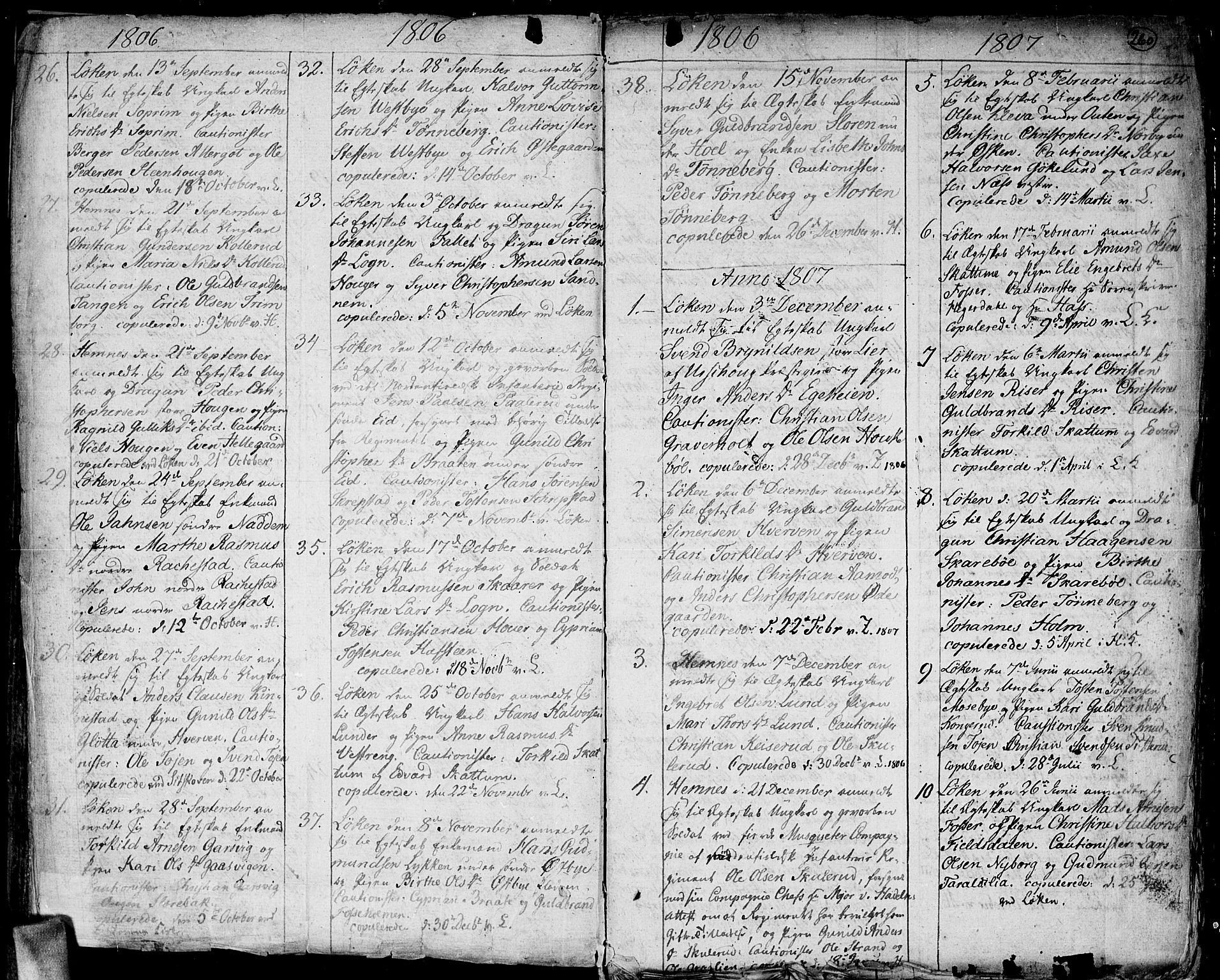 Høland prestekontor Kirkebøker, SAO/A-10346a/F/Fa/L0006: Parish register (official) no. I 6, 1794-1814, p. 260