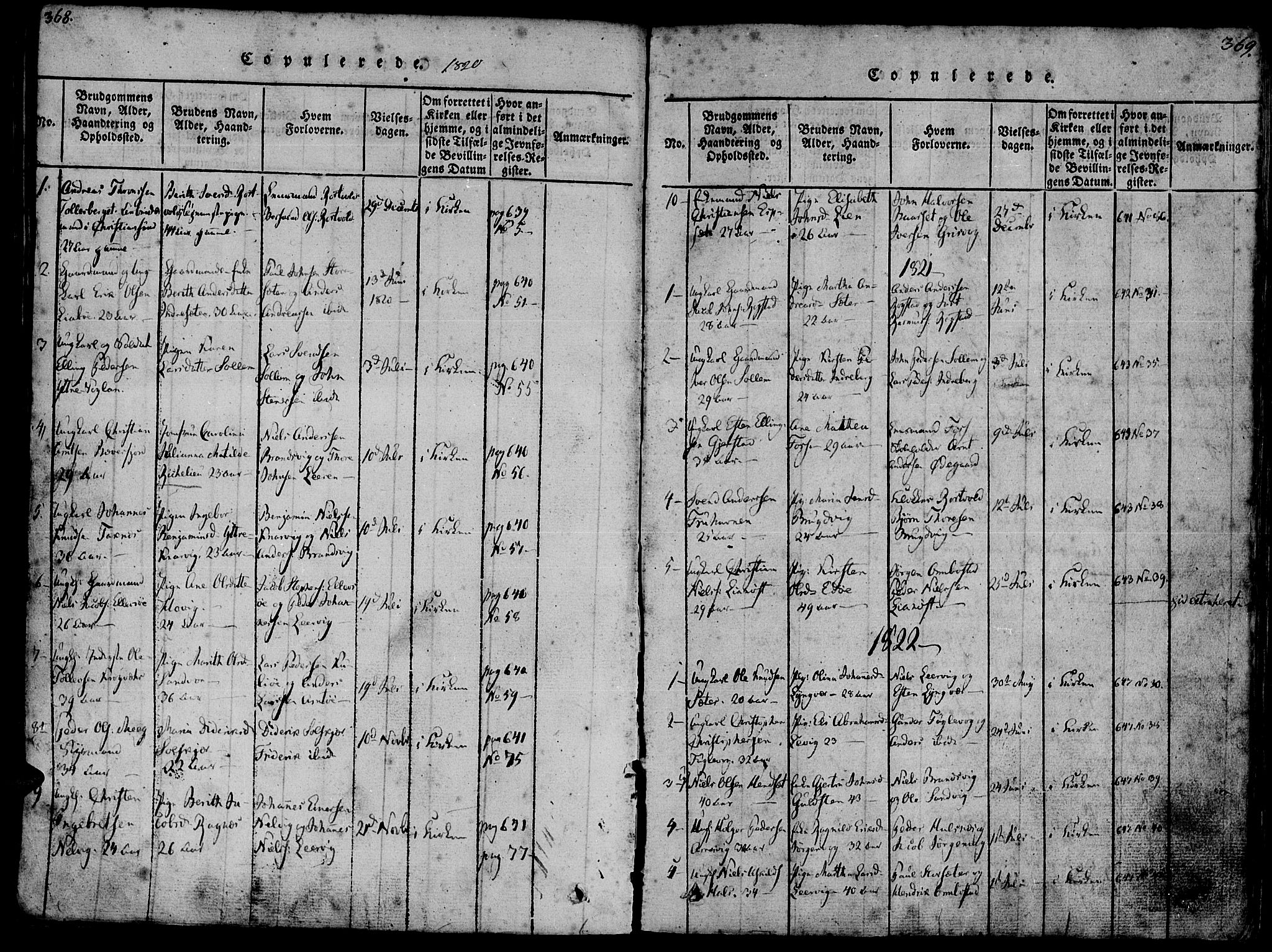 Ministerialprotokoller, klokkerbøker og fødselsregistre - Møre og Romsdal, AV/SAT-A-1454/581/L0933: Parish register (official) no. 581A03 /1, 1819-1836, p. 368-369