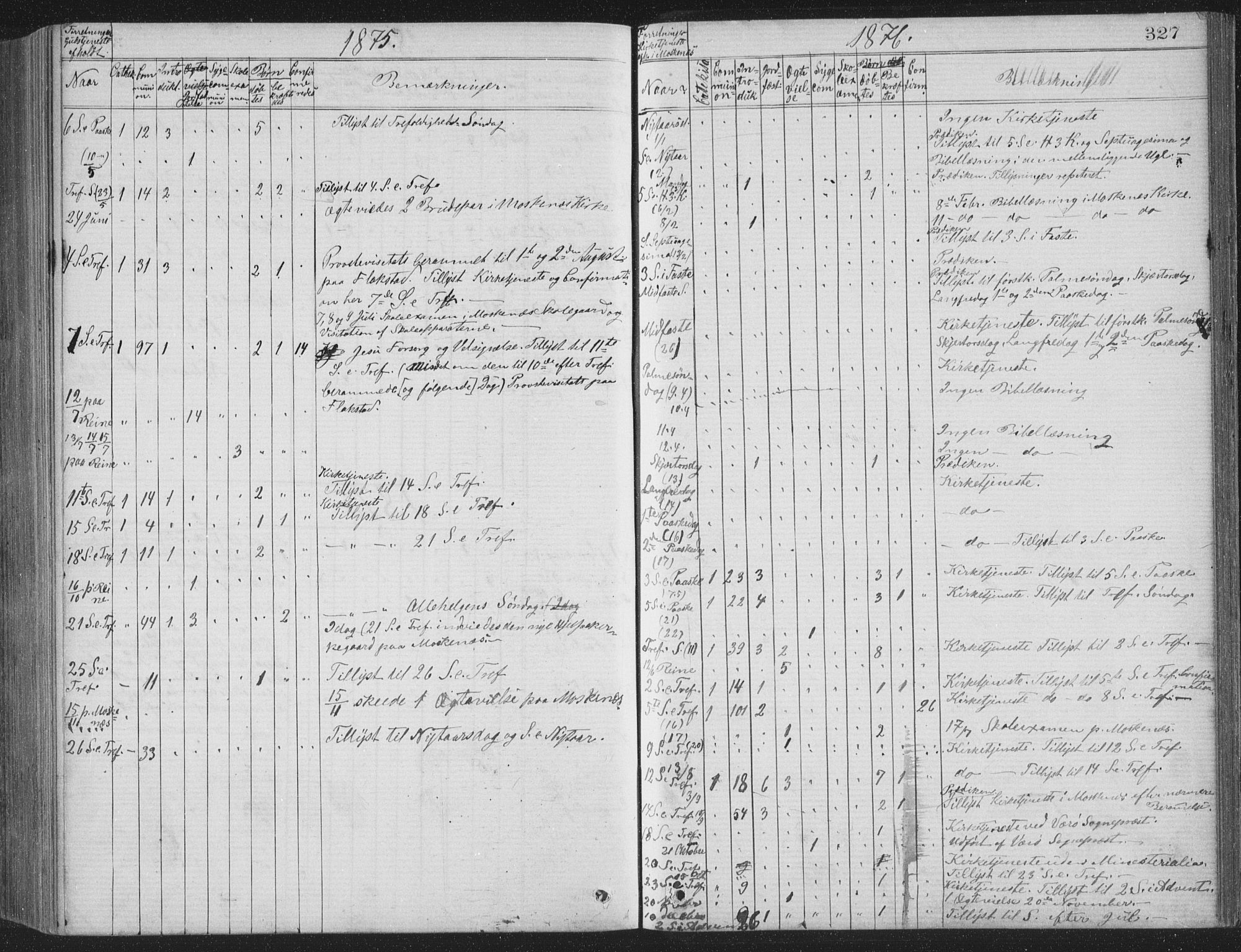 Ministerialprotokoller, klokkerbøker og fødselsregistre - Nordland, AV/SAT-A-1459/886/L1225: Parish register (copy) no. 886C02, 1874-1896, p. 327